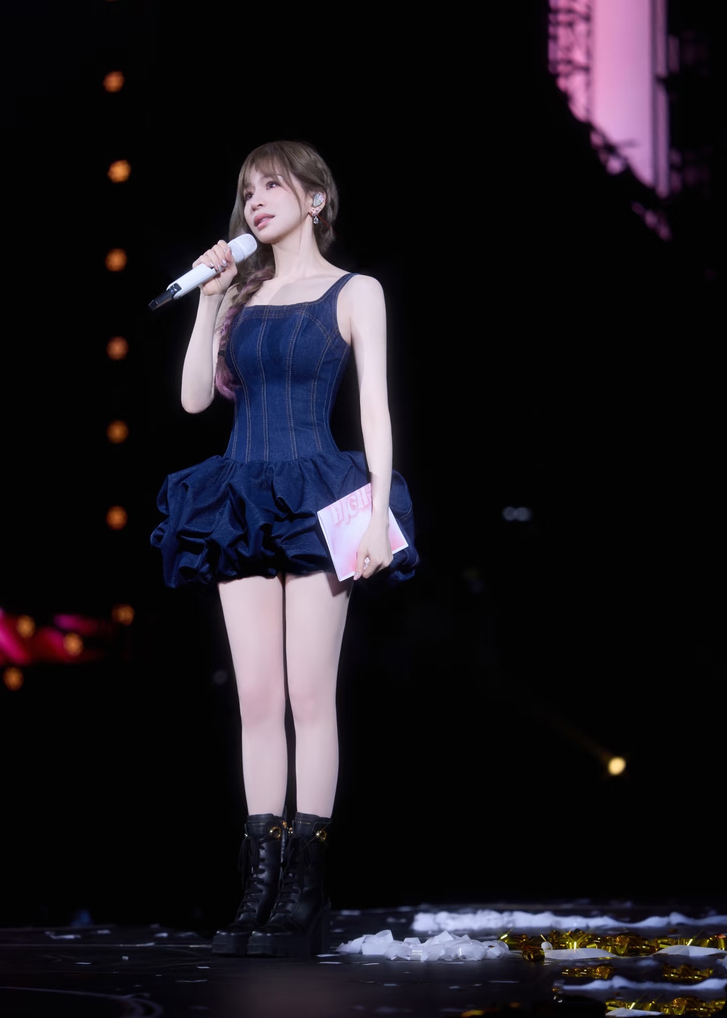 ❤️拼块牛仔花苞连衣裙！棉 SML