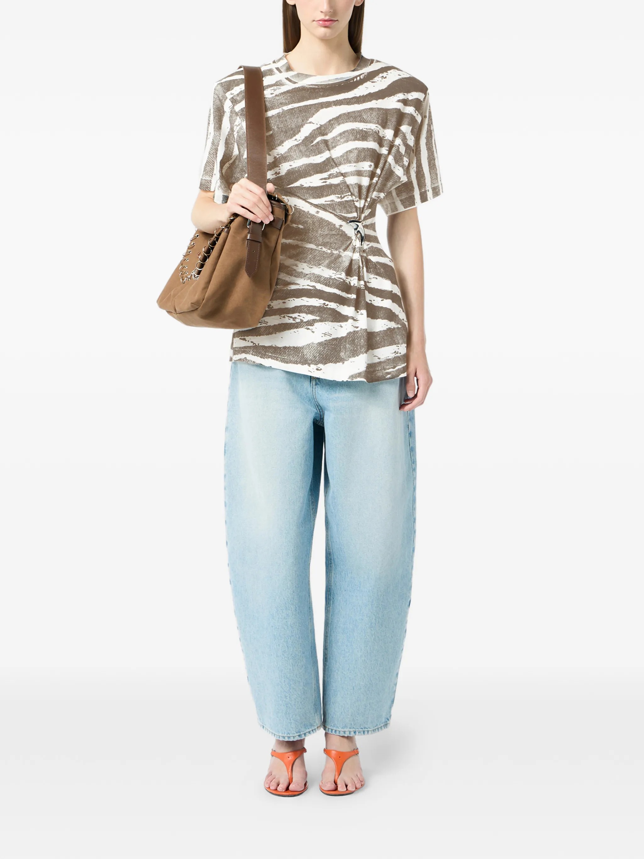 ❤️斑马纹印花T恤！棉 SML