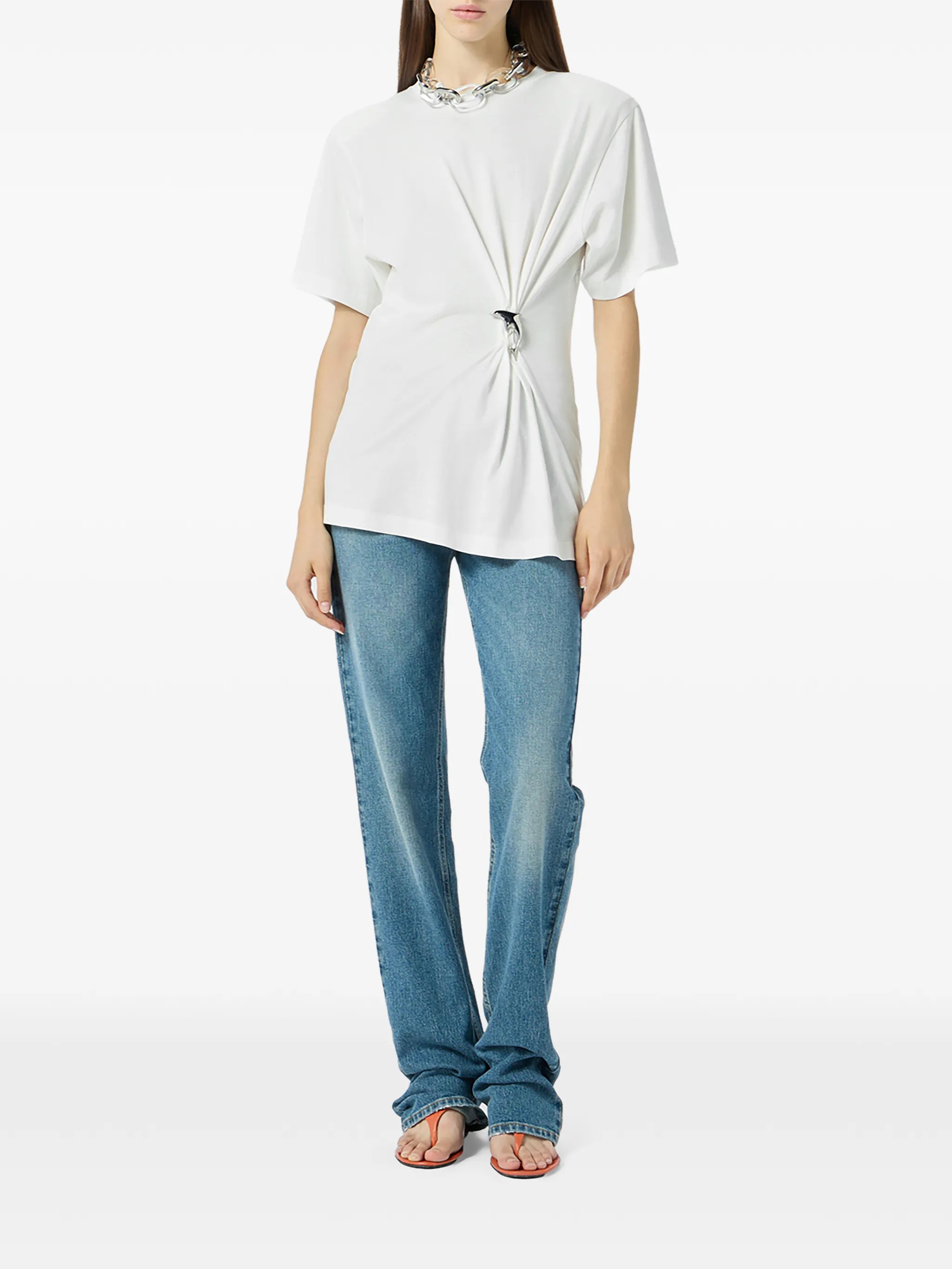 ❤️海豚收褶T恤！棉 两色 SML