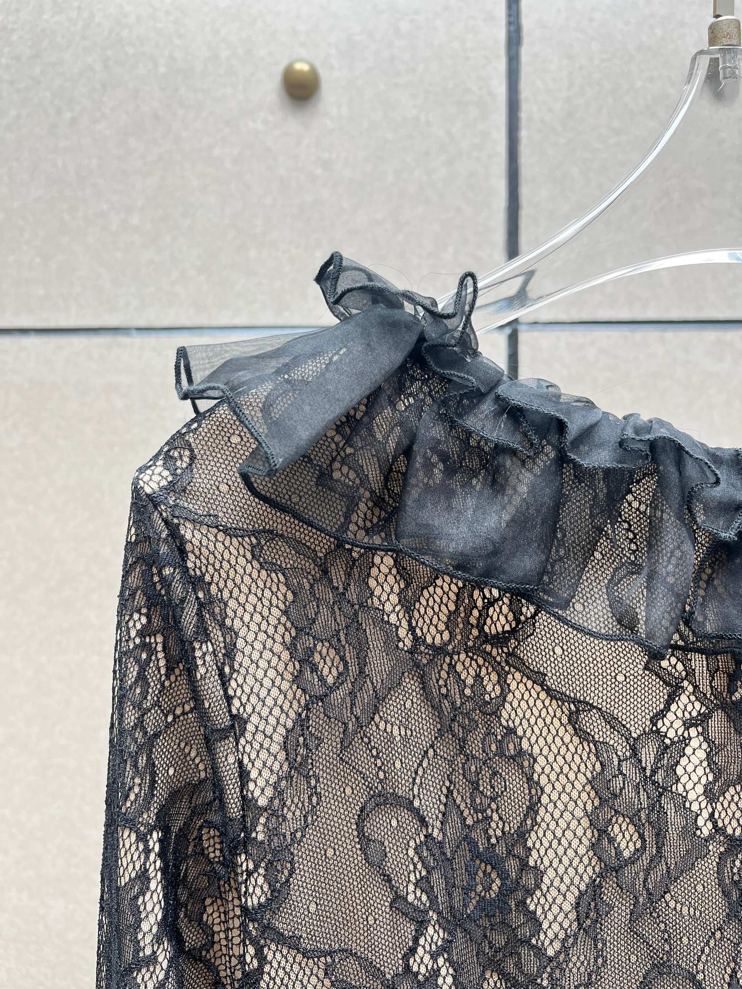 ❤️染色纱领蕾丝连衣裙！两色 SML