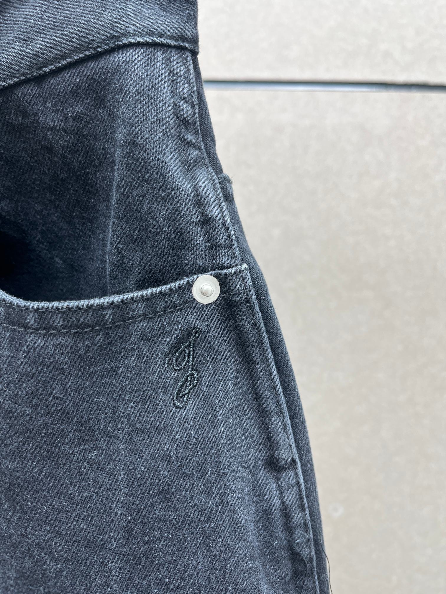 ❤️刺绣标志牛仔长裤！棉 SML