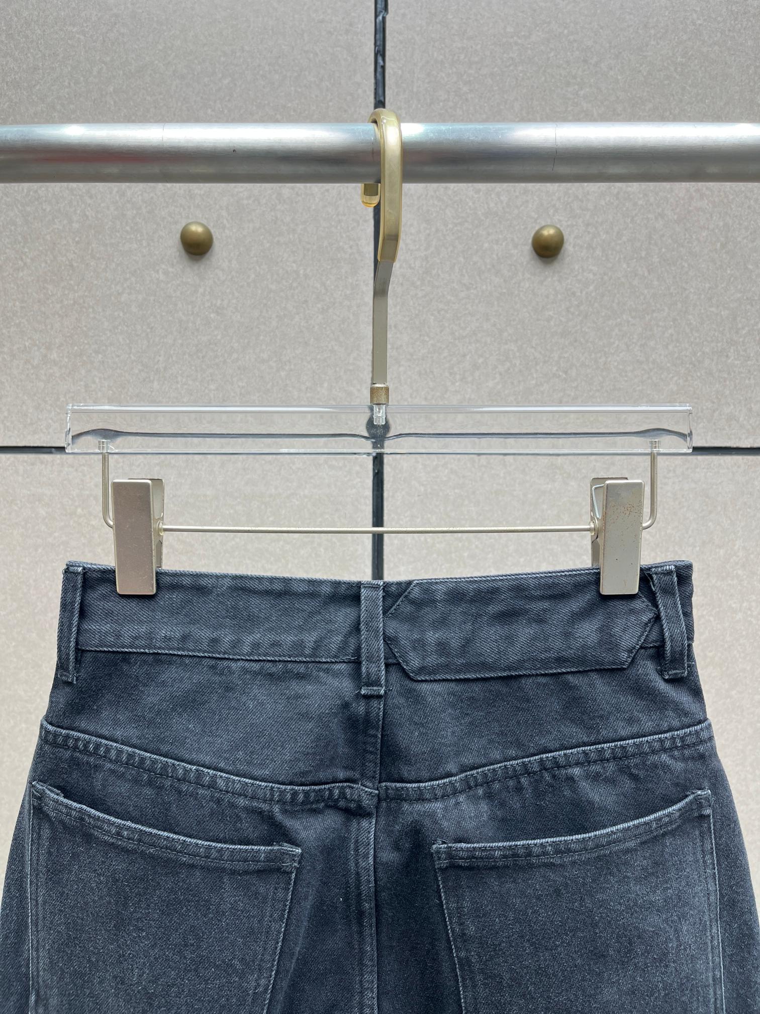 ❤️刺绣标志牛仔长裤！棉 SML