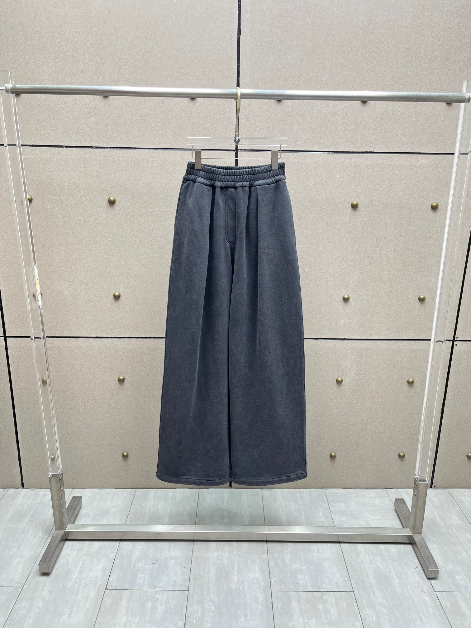 ❤️重效洗橡筋腰卫裤！棉 黑灰色 SML