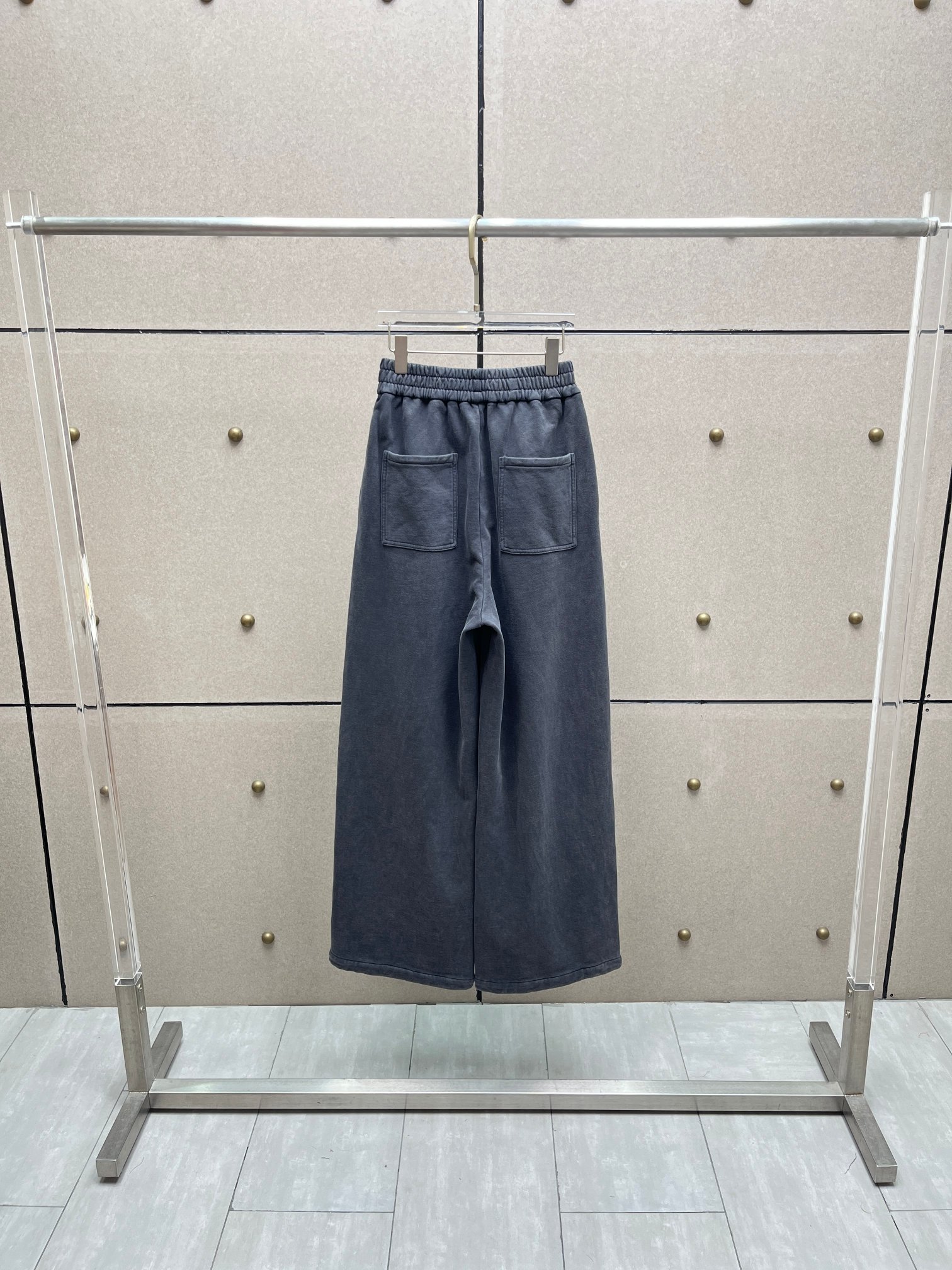 ❤️重效洗橡筋腰卫裤！棉 黑灰色 SML