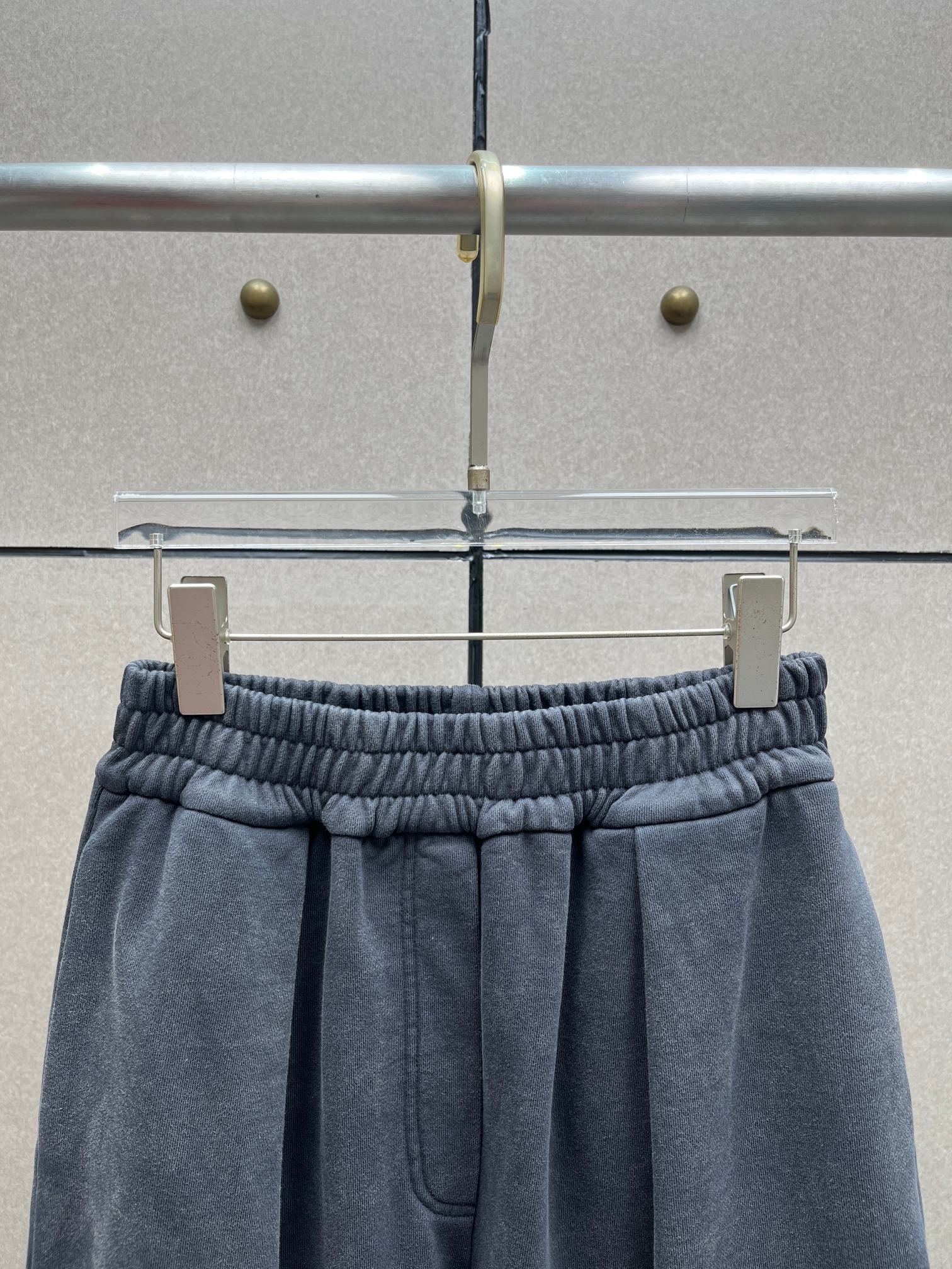 ❤️重效洗橡筋腰卫裤！棉 黑灰色 SML