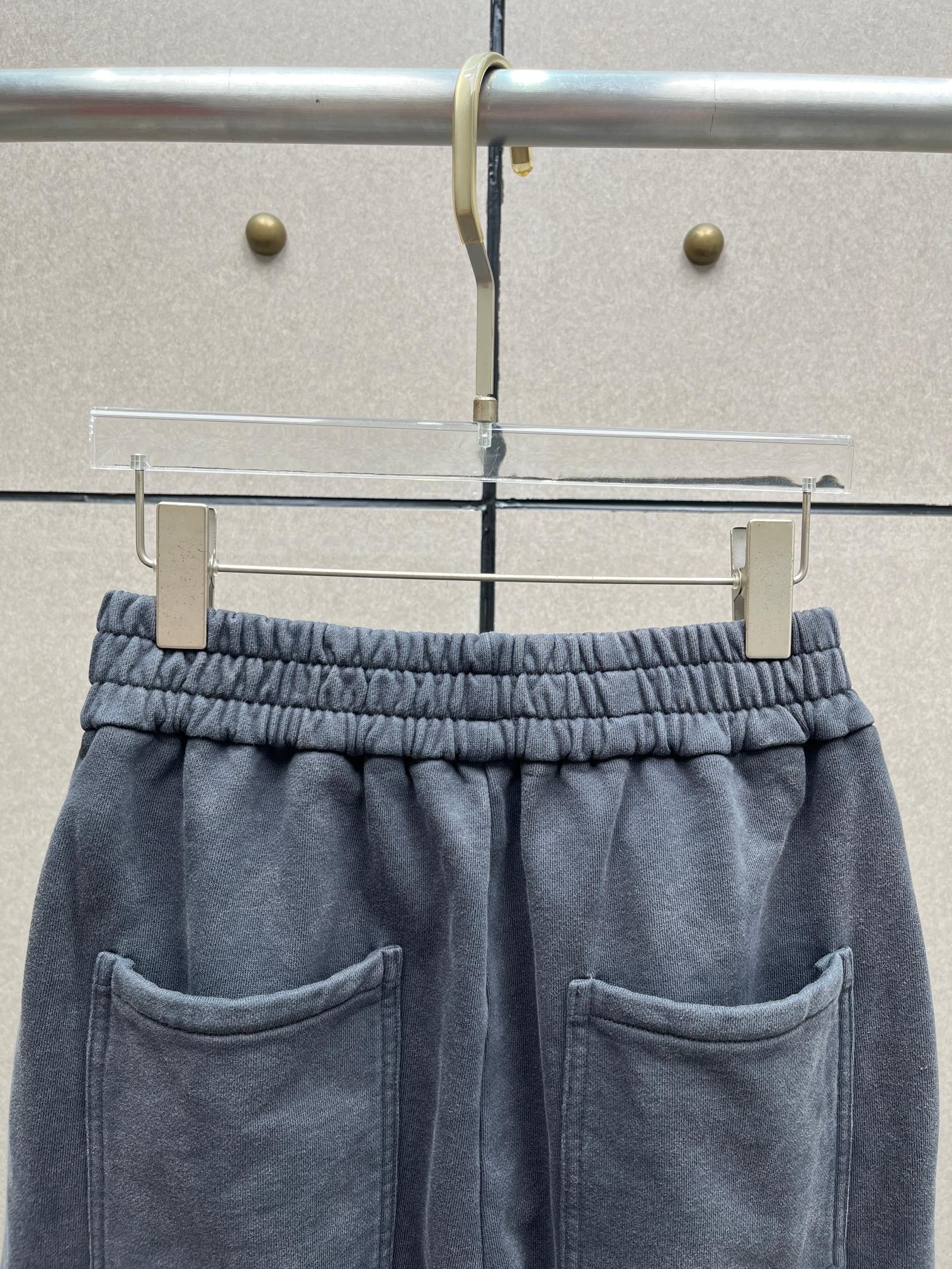 ❤️重效洗橡筋腰卫裤！棉 黑灰色 SML