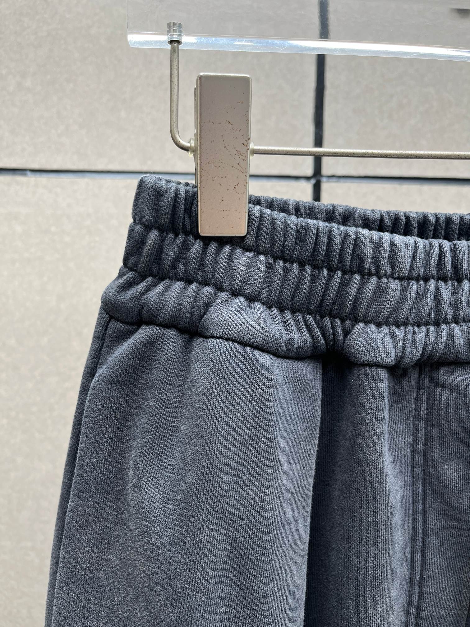 ❤️重效洗橡筋腰卫裤！棉 黑灰色 SML