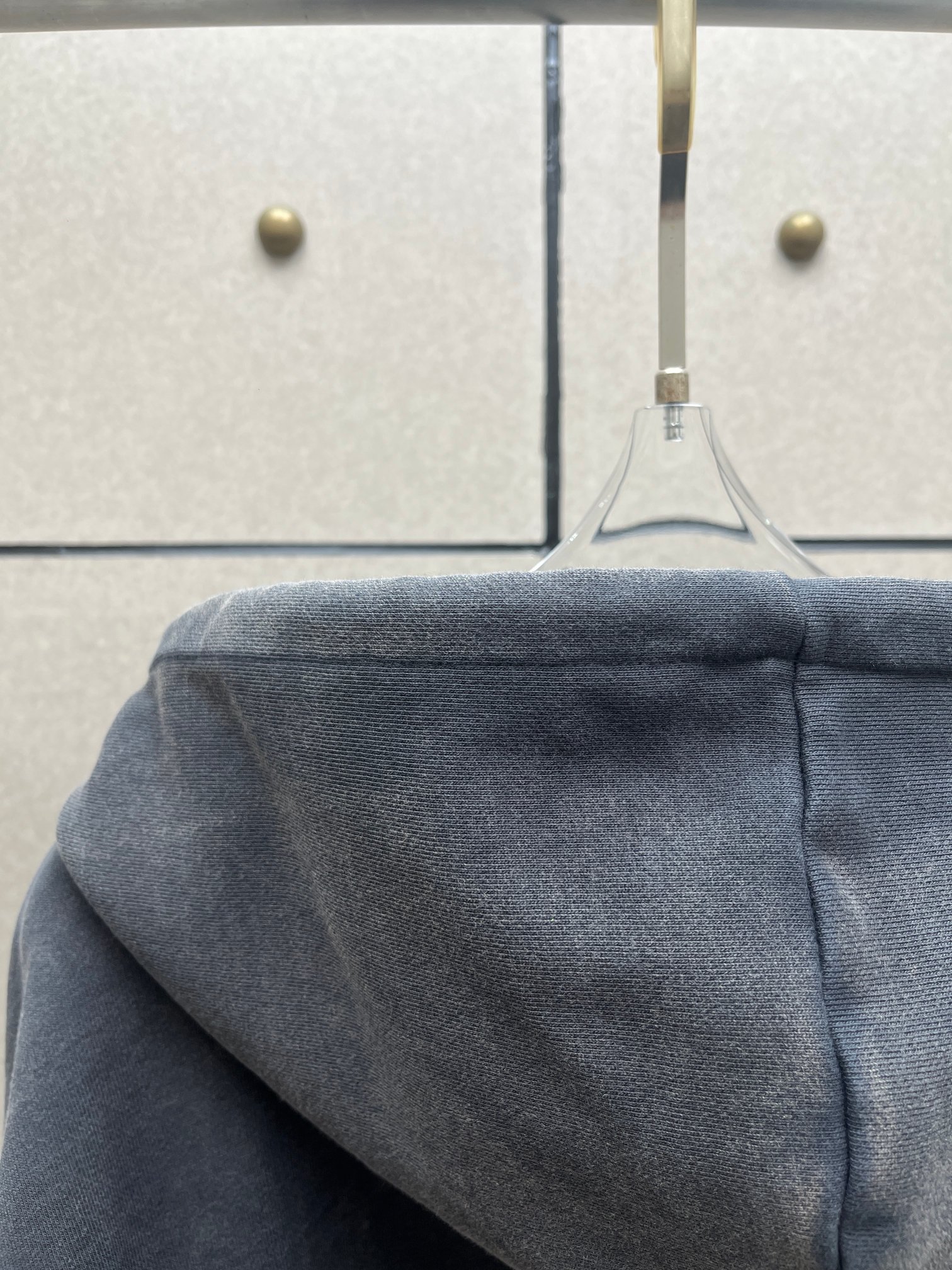 ❤️连帽拉链重效洗卫衣外套！棉 黑灰色 SML