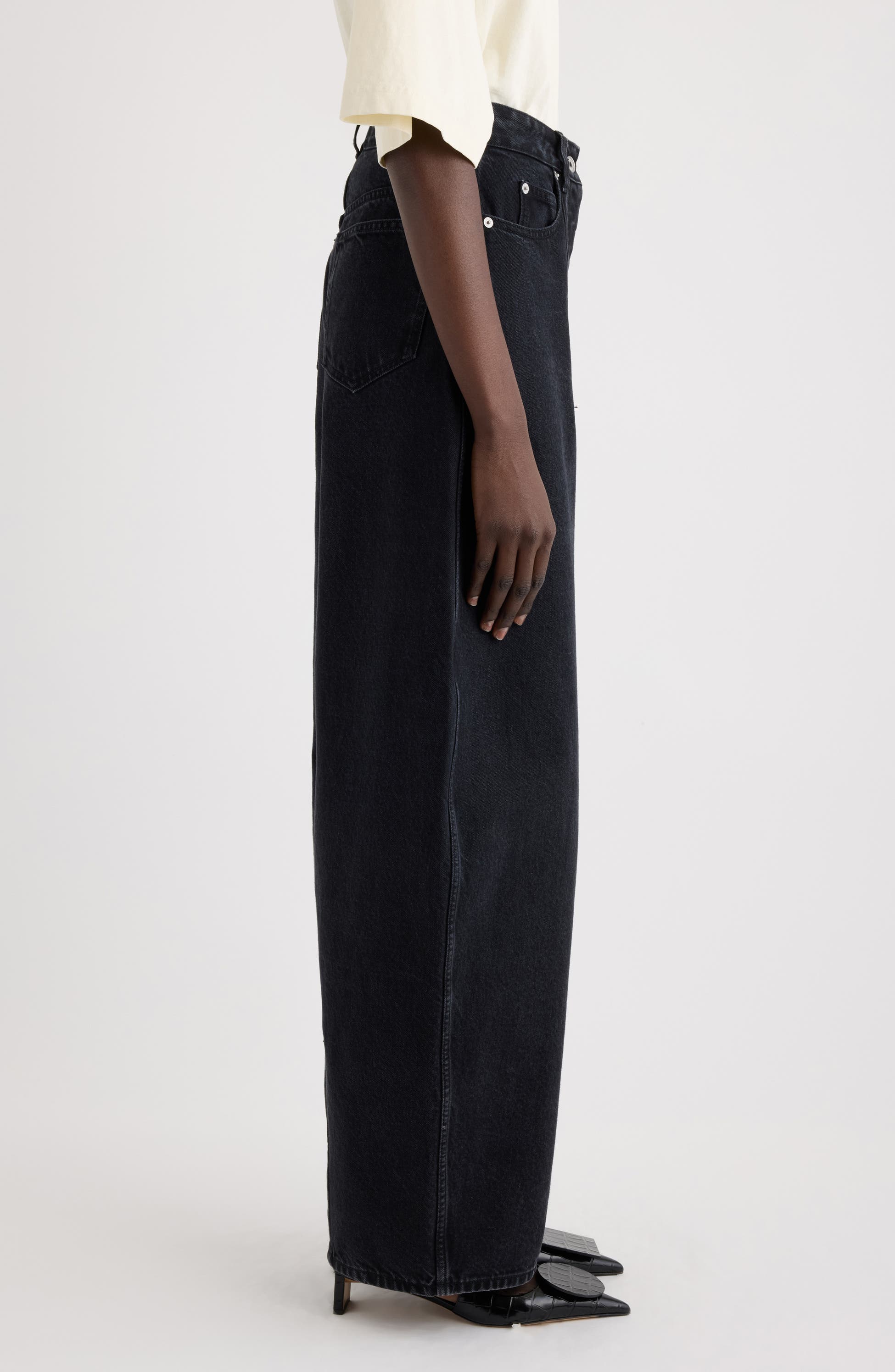 ❤️刺绣标志牛仔长裤！棉 SML