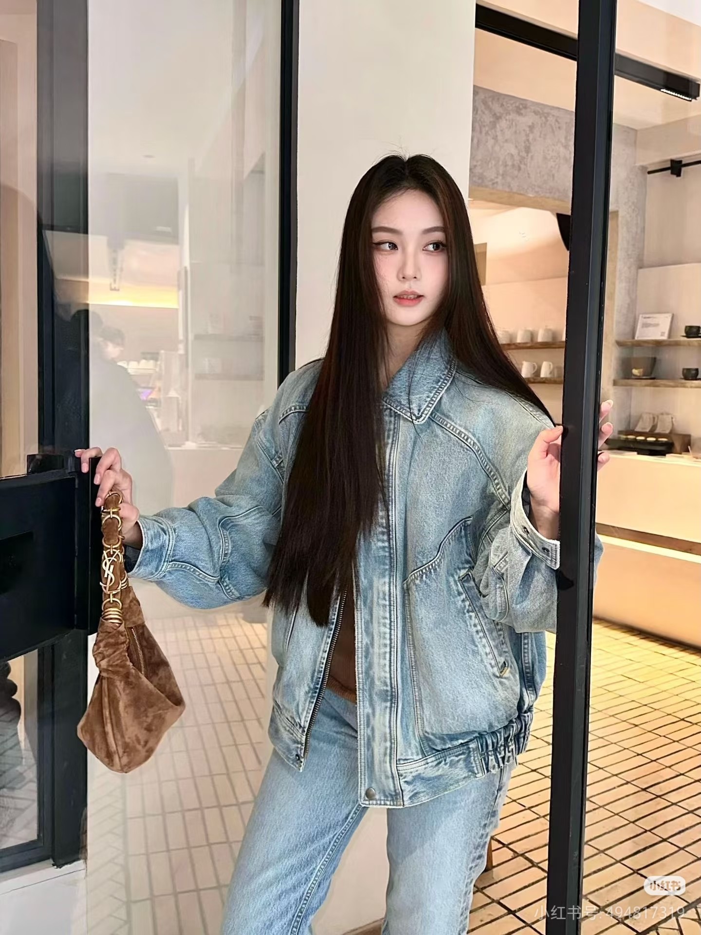 ❤️翻领牛仔夹克外套！棉 SML