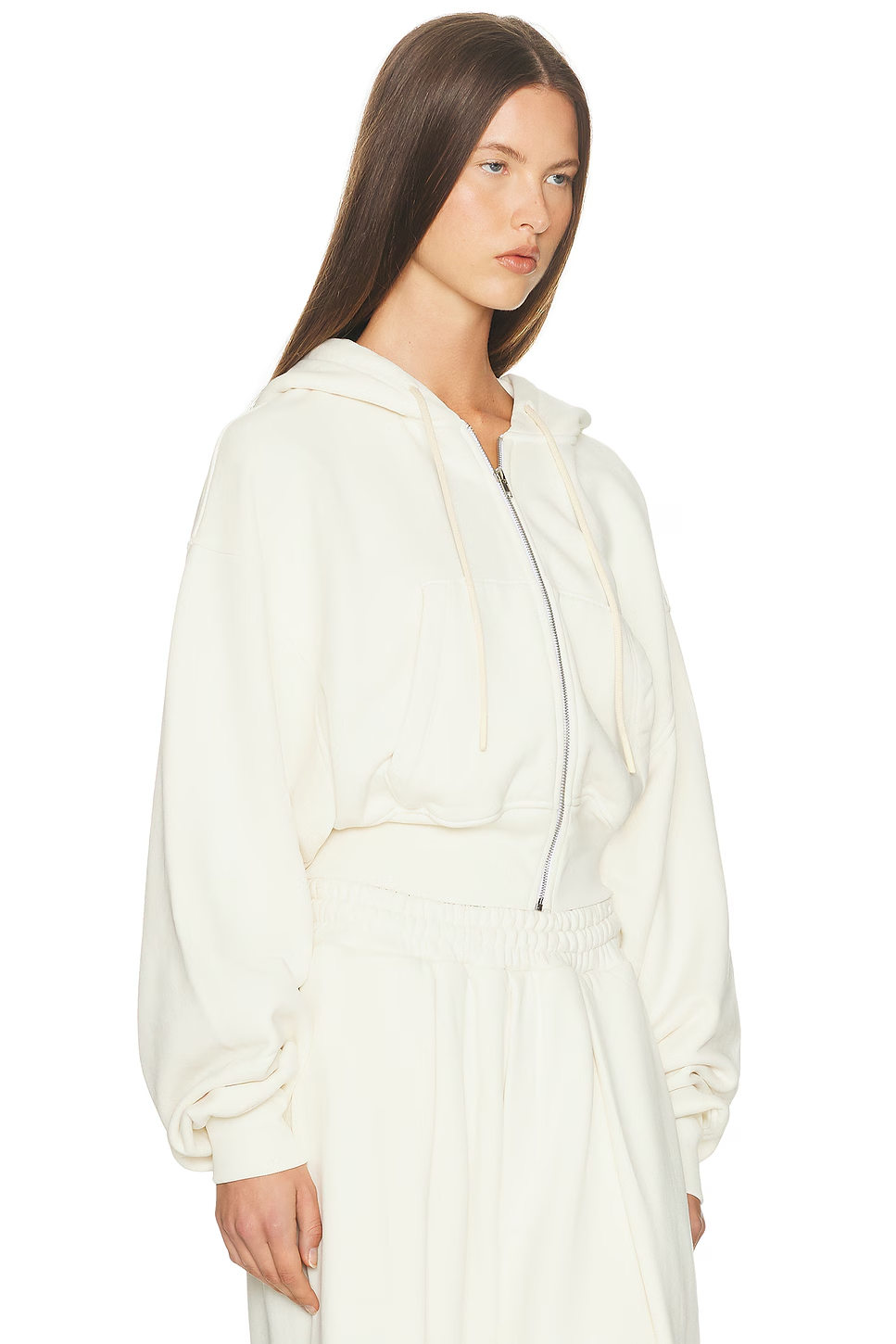 ❤️连帽拉链卫衣外套！棉 白 SML