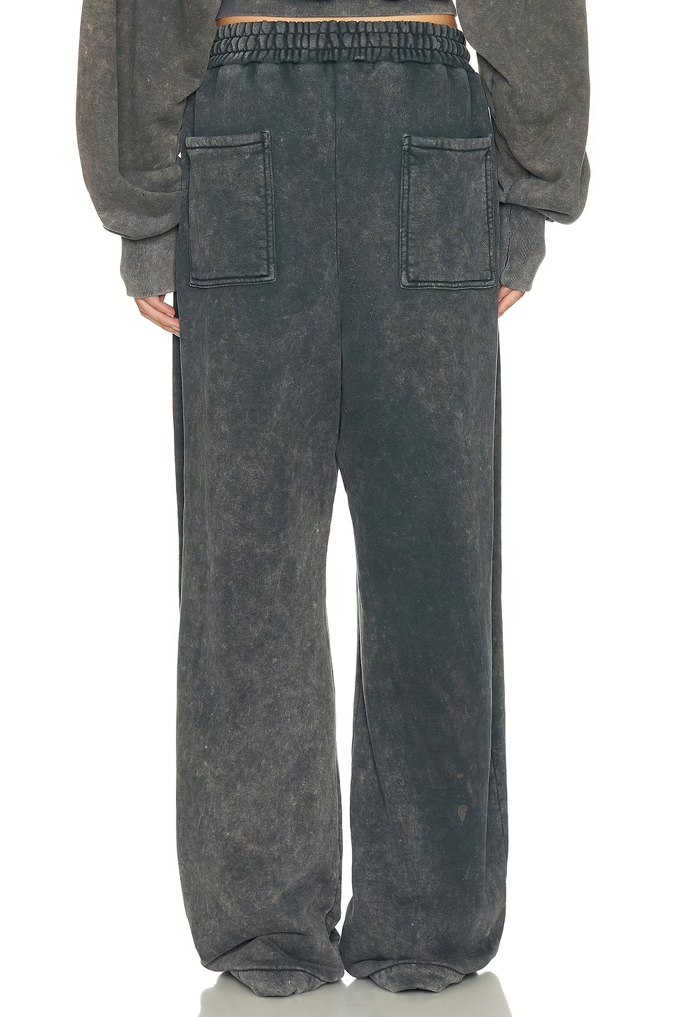 ❤️重效洗橡筋腰卫裤！棉 黑灰色 SML