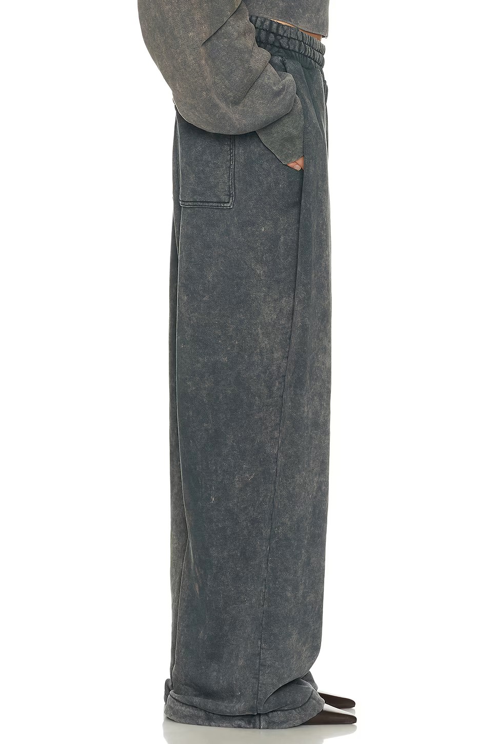 ❤️重效洗橡筋腰卫裤！棉 黑灰色 SML