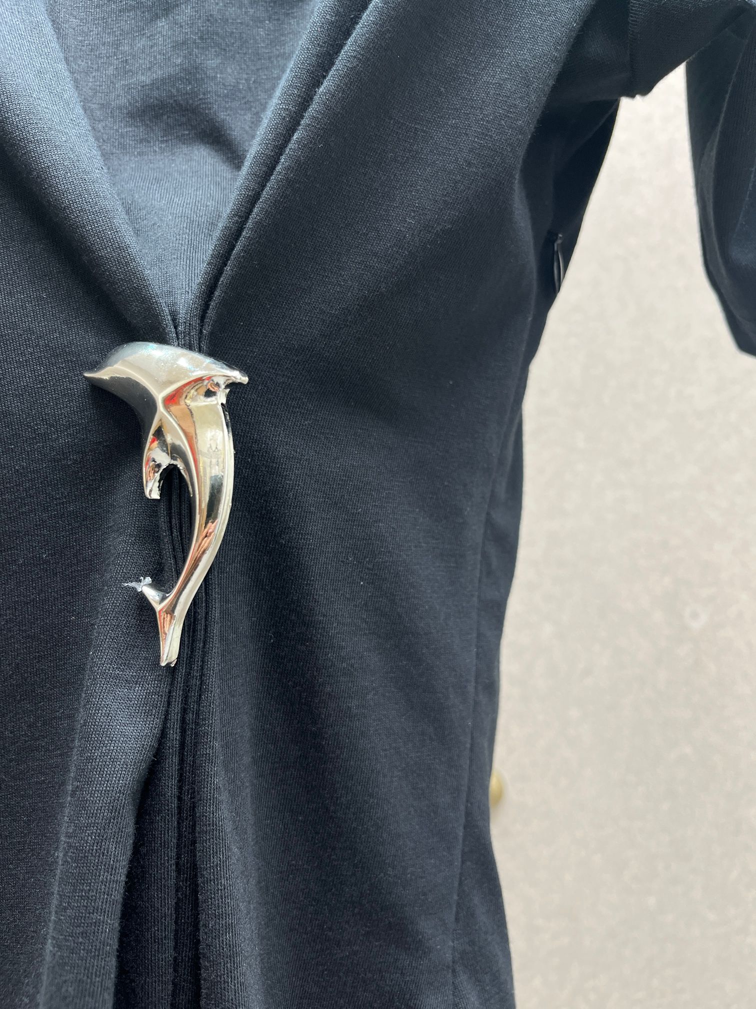 ❤️海豚收褶T恤！棉 两色 SML