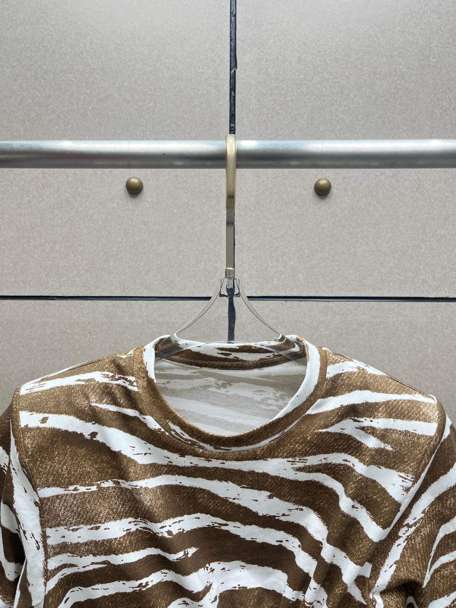 ❤️斑马纹印花T恤！棉 SML