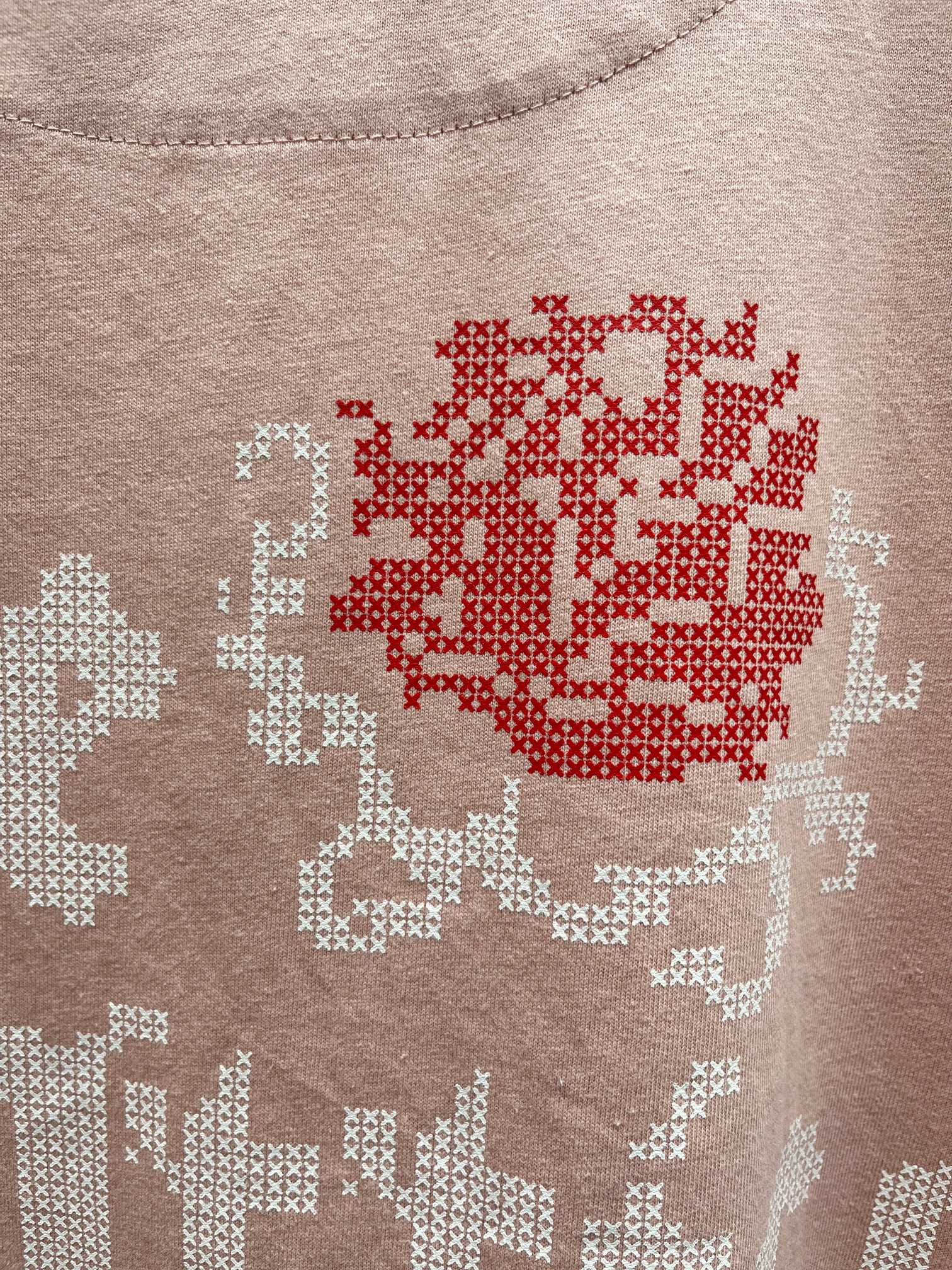 ❤️前后图案印花宽松T恤！棉 SML