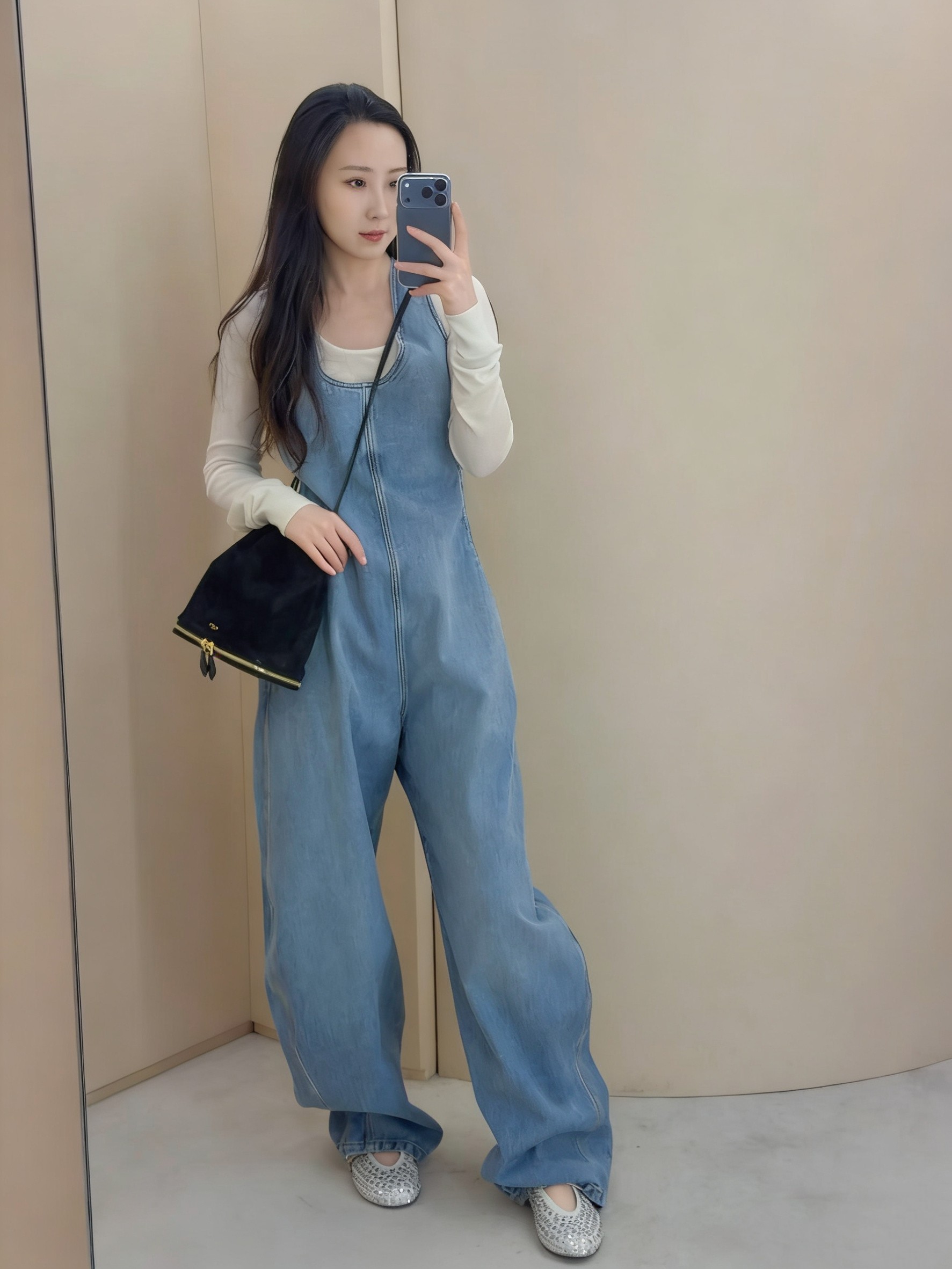 ❤️洗水牛仔背带裤！棉 SML