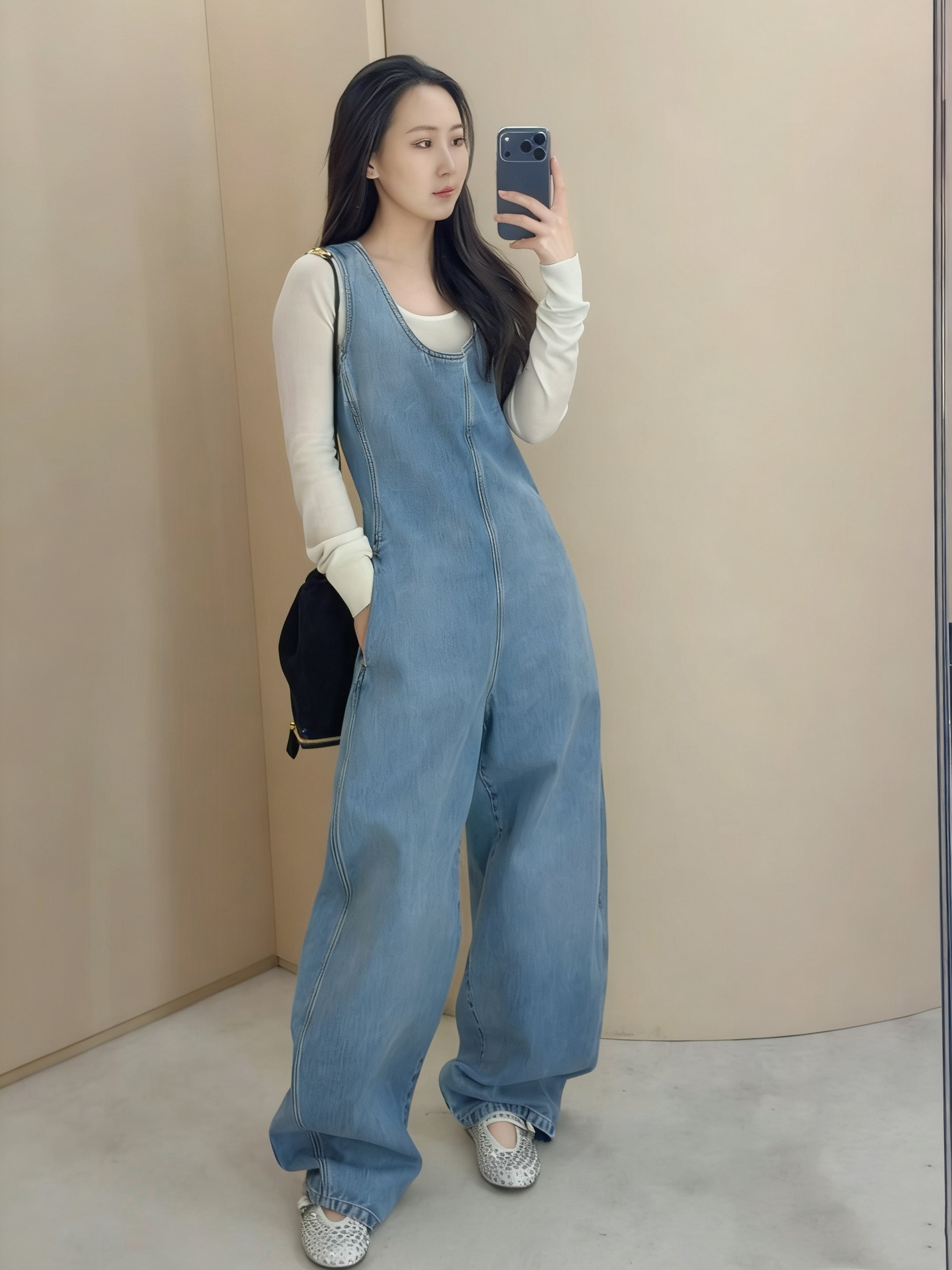 ❤️洗水牛仔背带裤！棉 SML