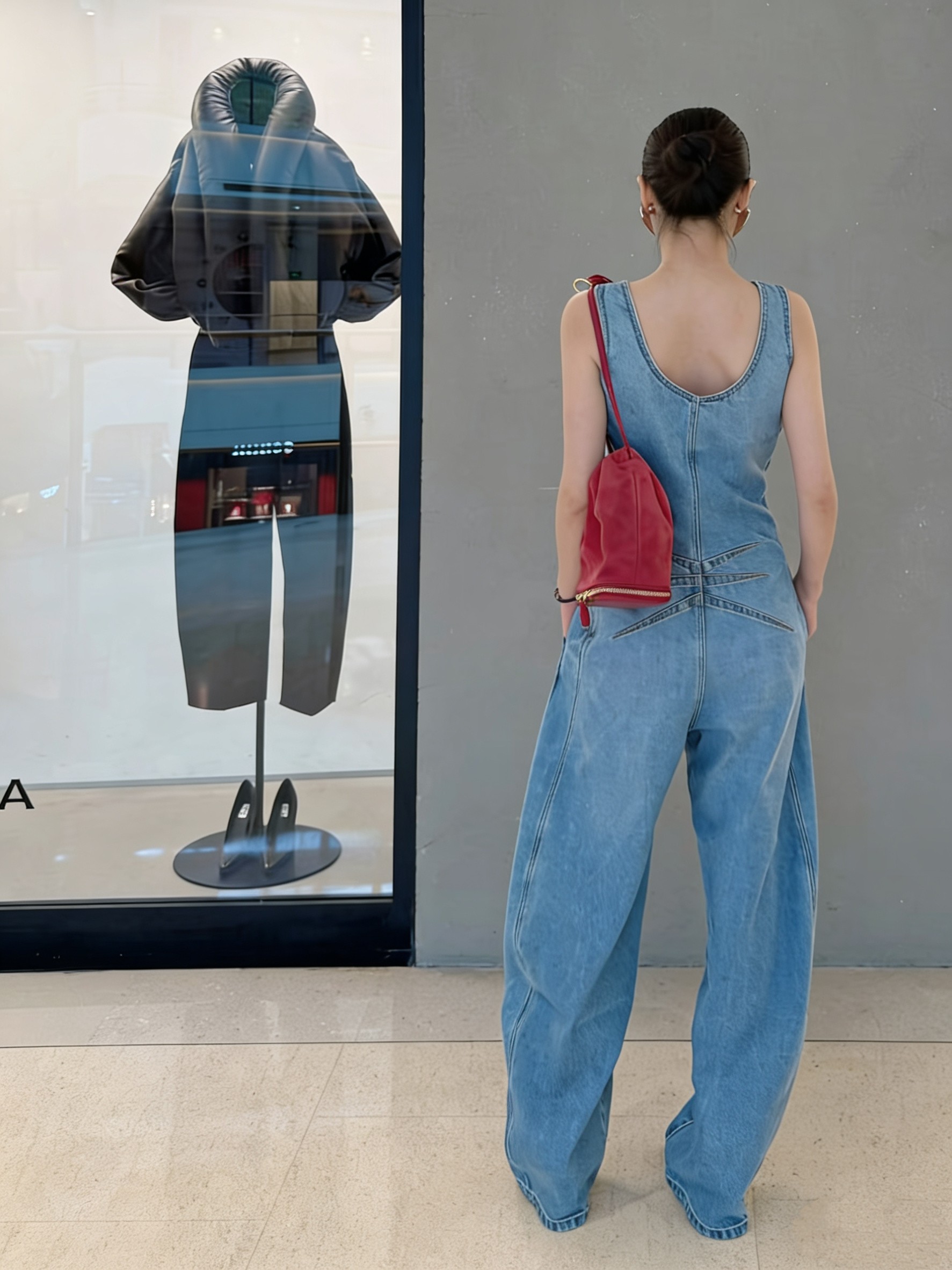 ❤️洗水牛仔背带裤！棉 SML