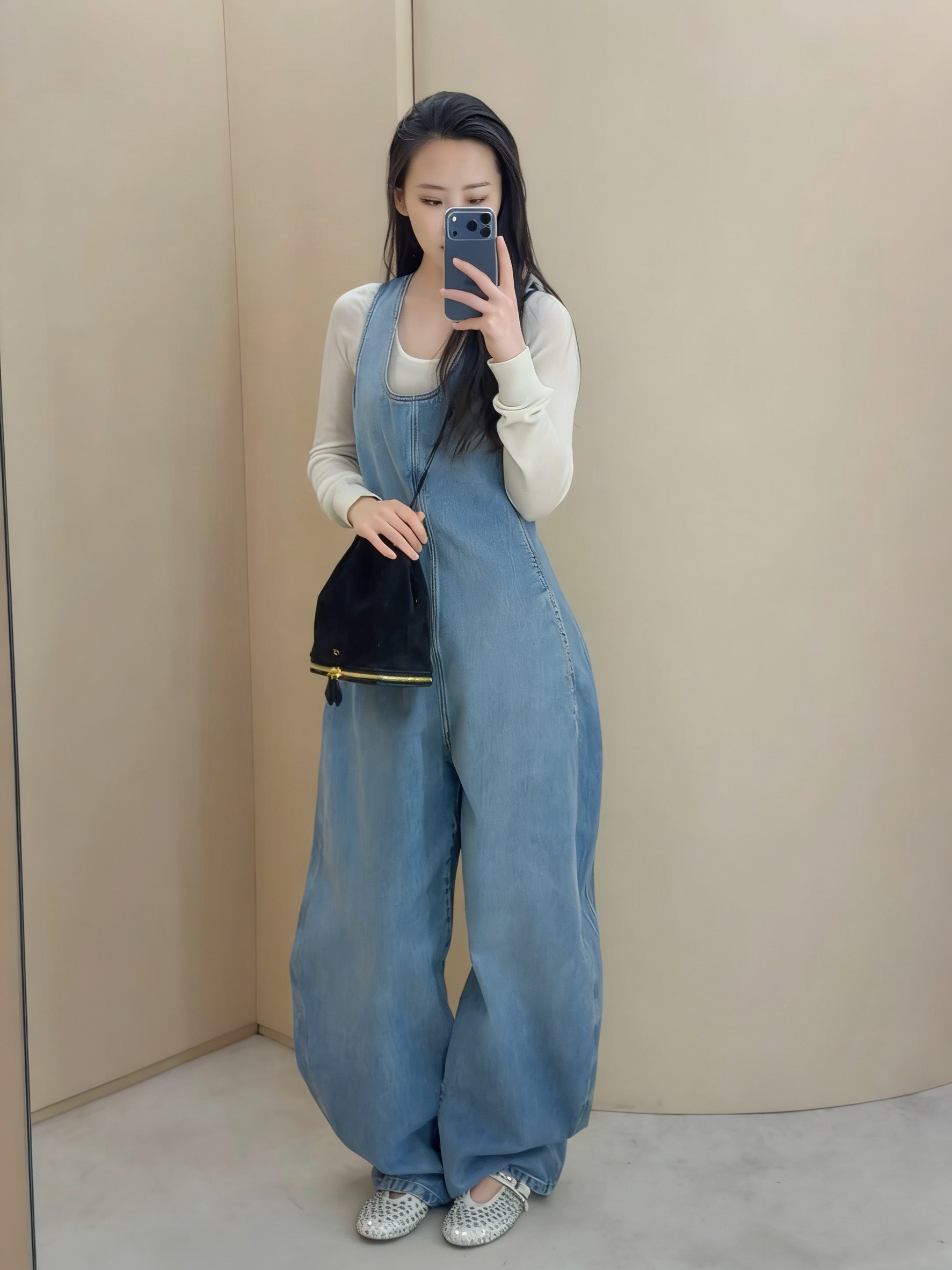 ❤️洗水牛仔背带裤！棉 SML