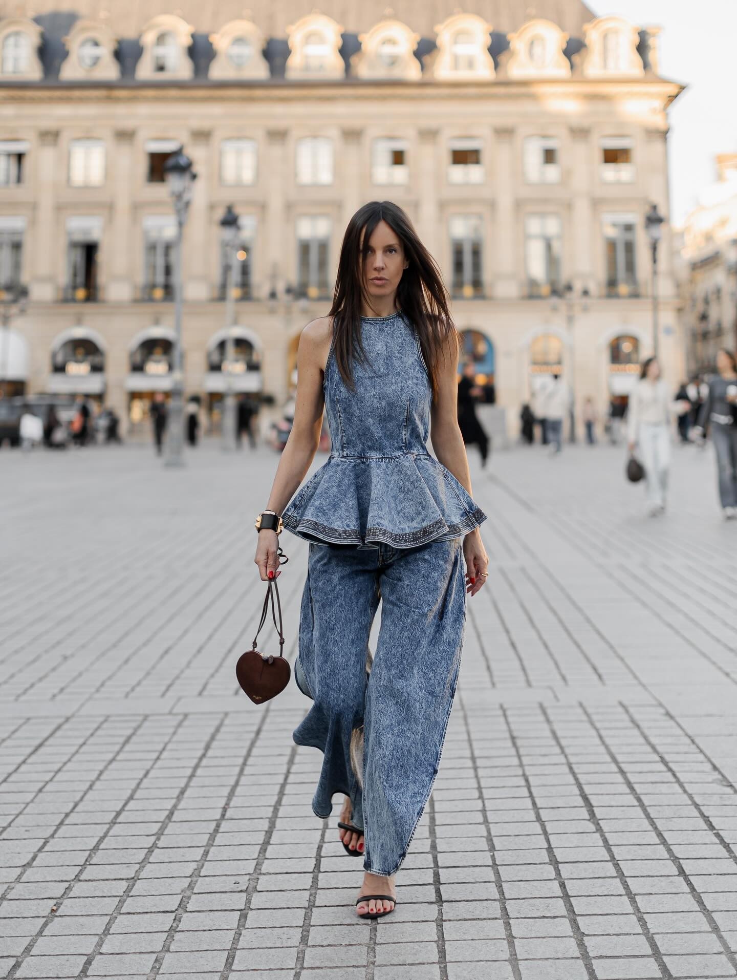 ❤️雪花洗水牛仔裤！棉 SML