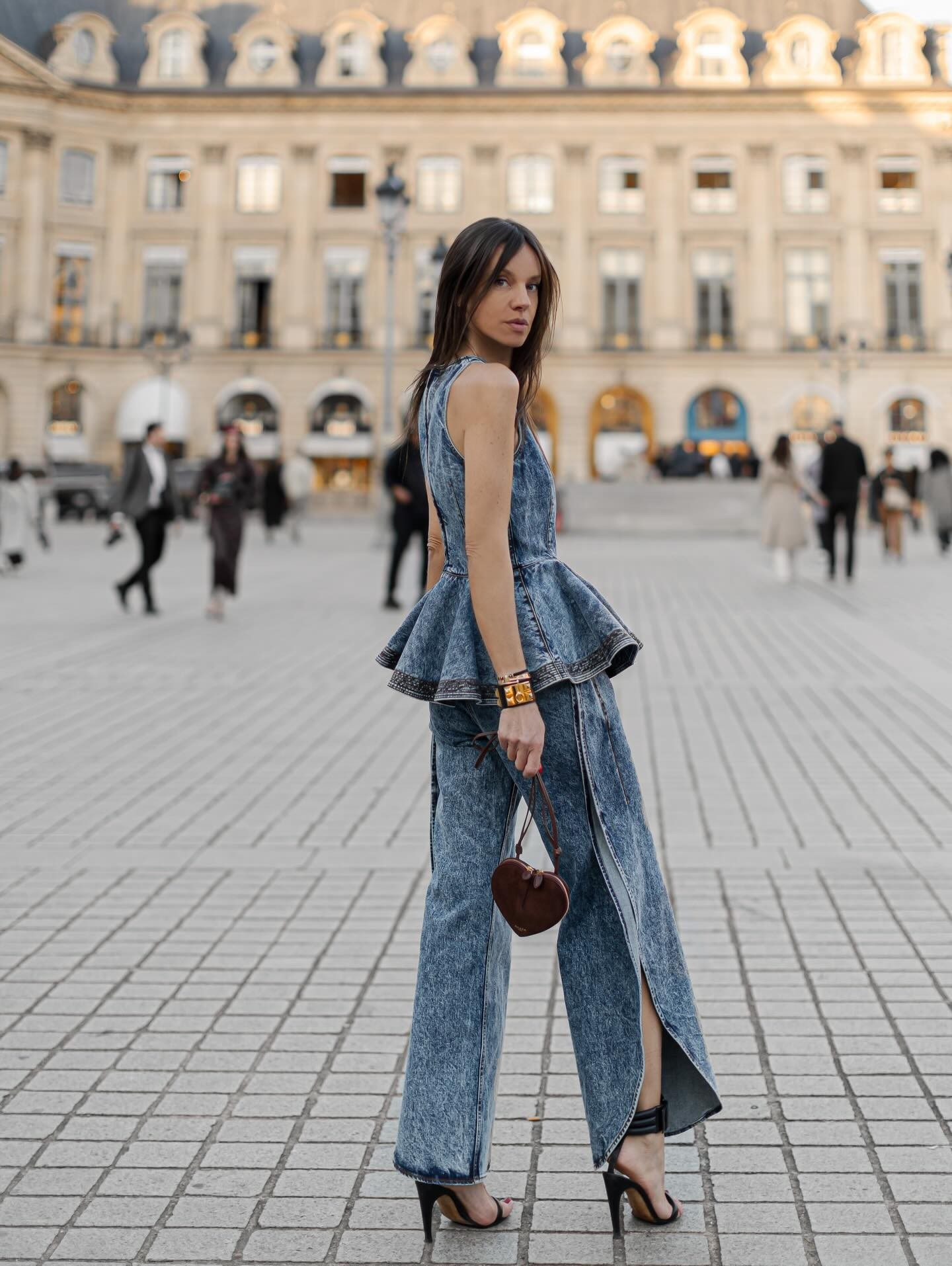 ❤️雪花洗水牛仔裤！棉 SML