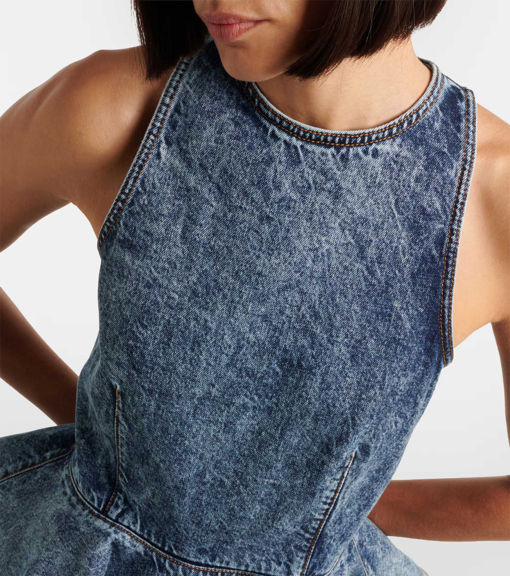 ❤️车线雪花牛仔无袖上衣！棉 SML