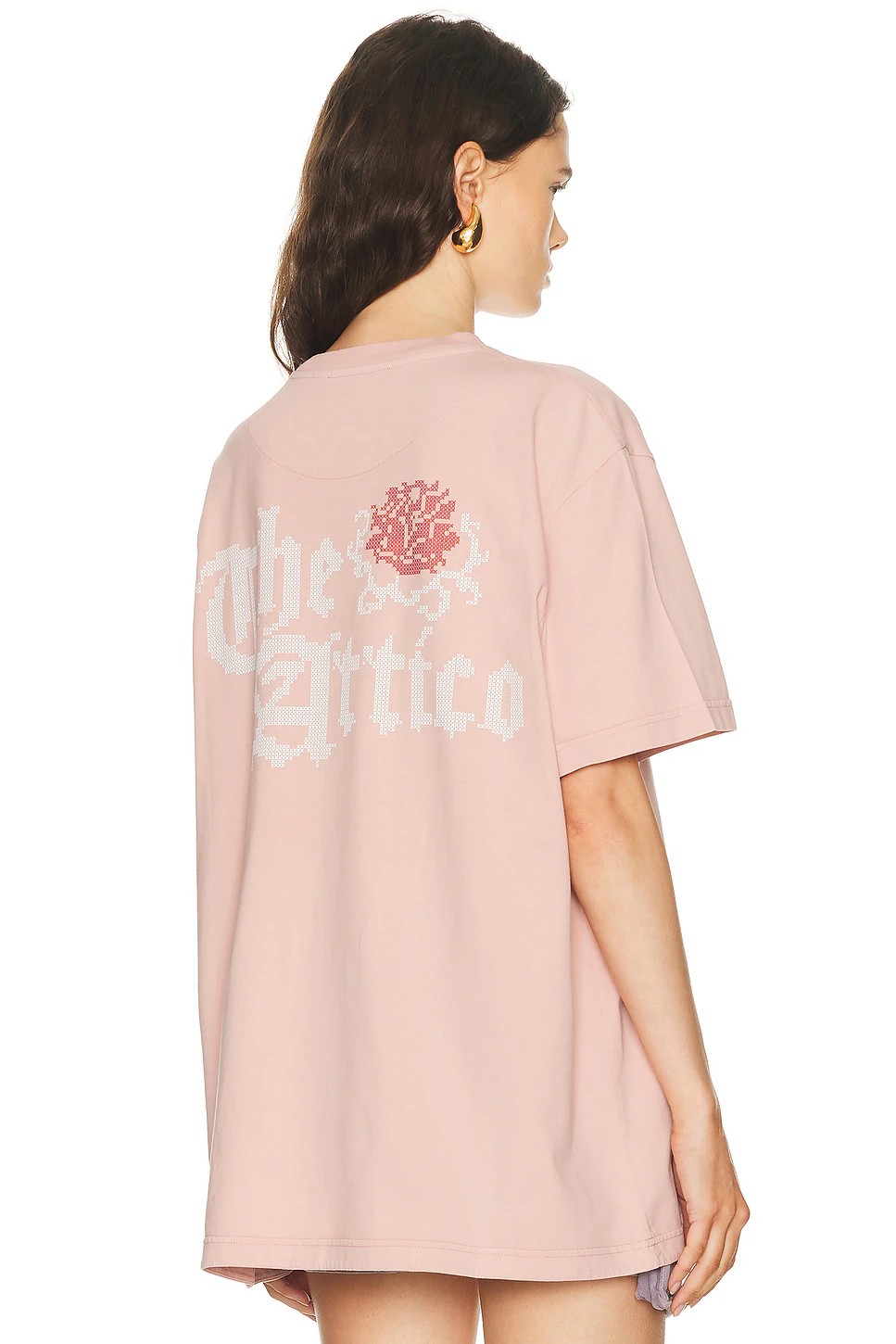 ❤️前后图案印花宽松T恤！棉 SML