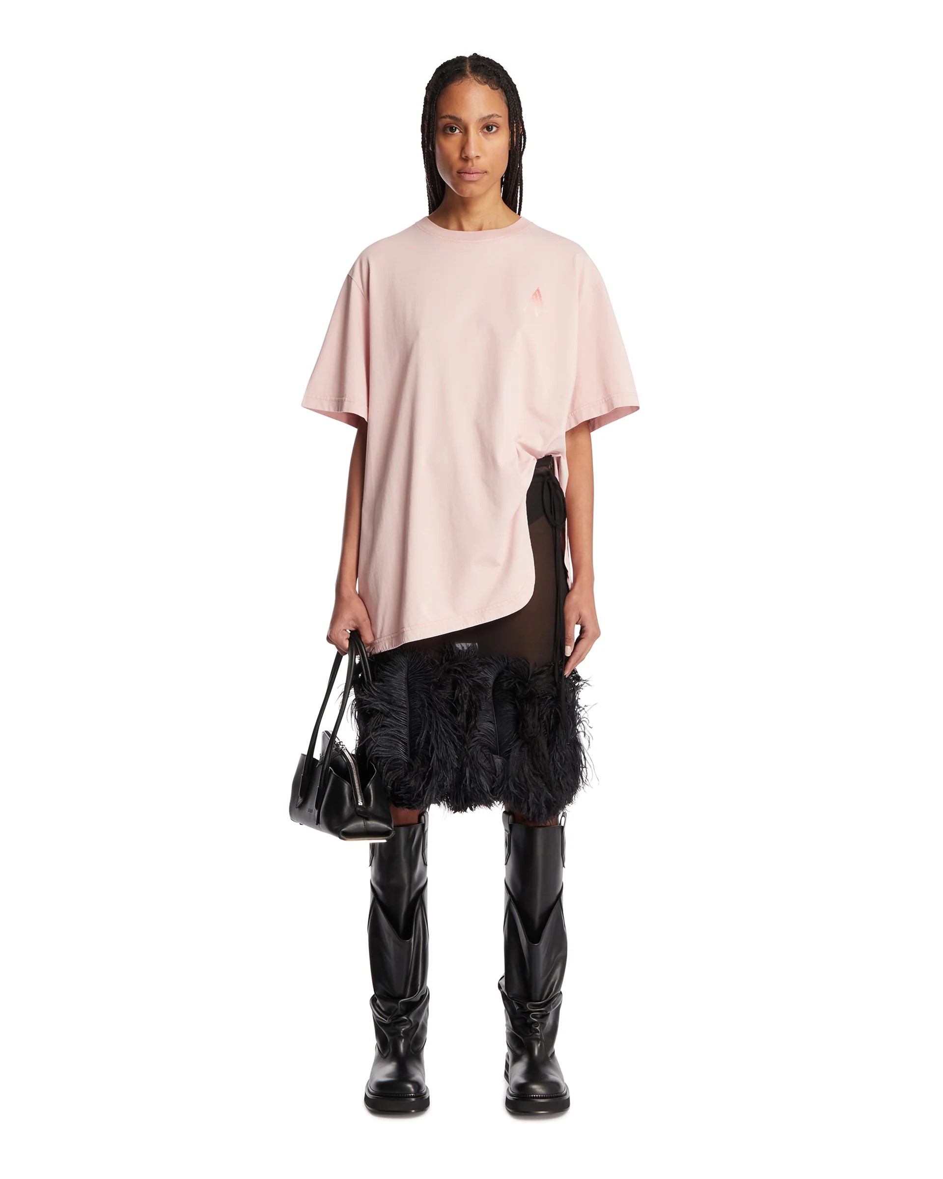 ❤️前后图案印花宽松T恤！棉 SML