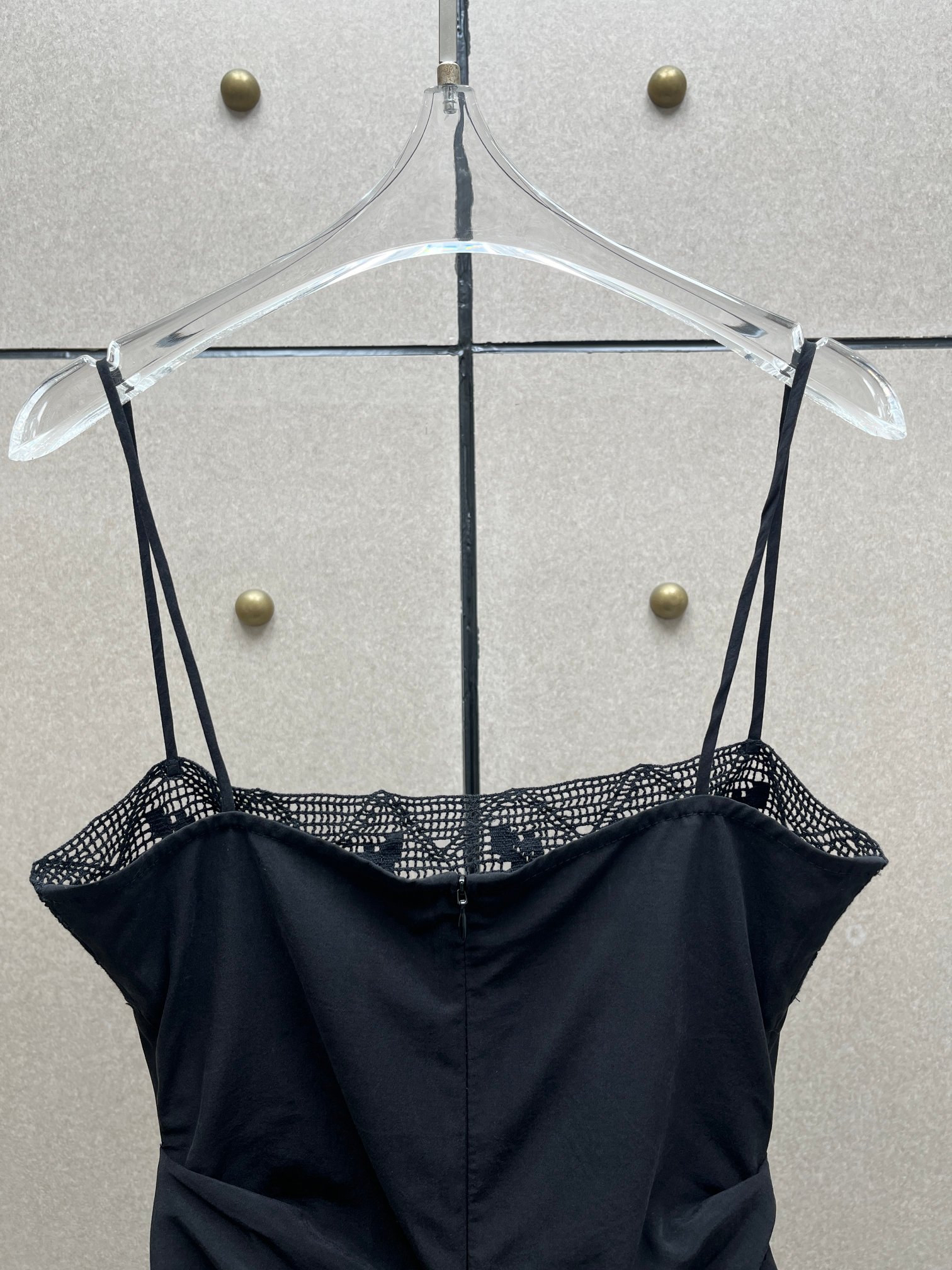 ❤️棉质宽花边收褶吊带上衣！两色 SML