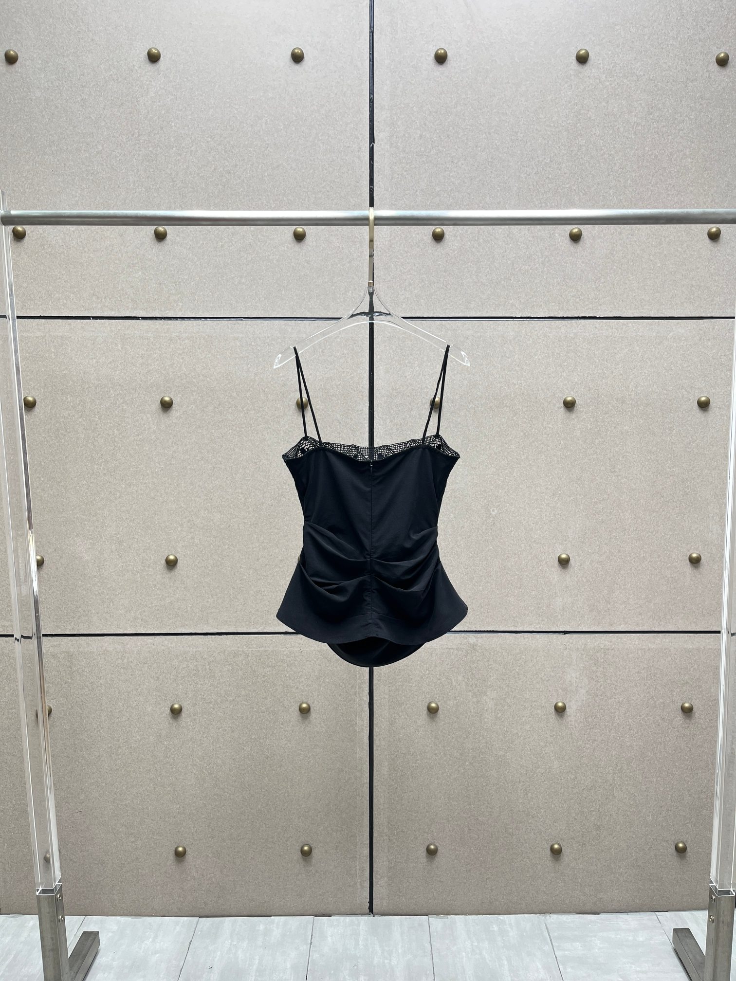 ❤️棉质宽花边收褶吊带上衣！两色 SML