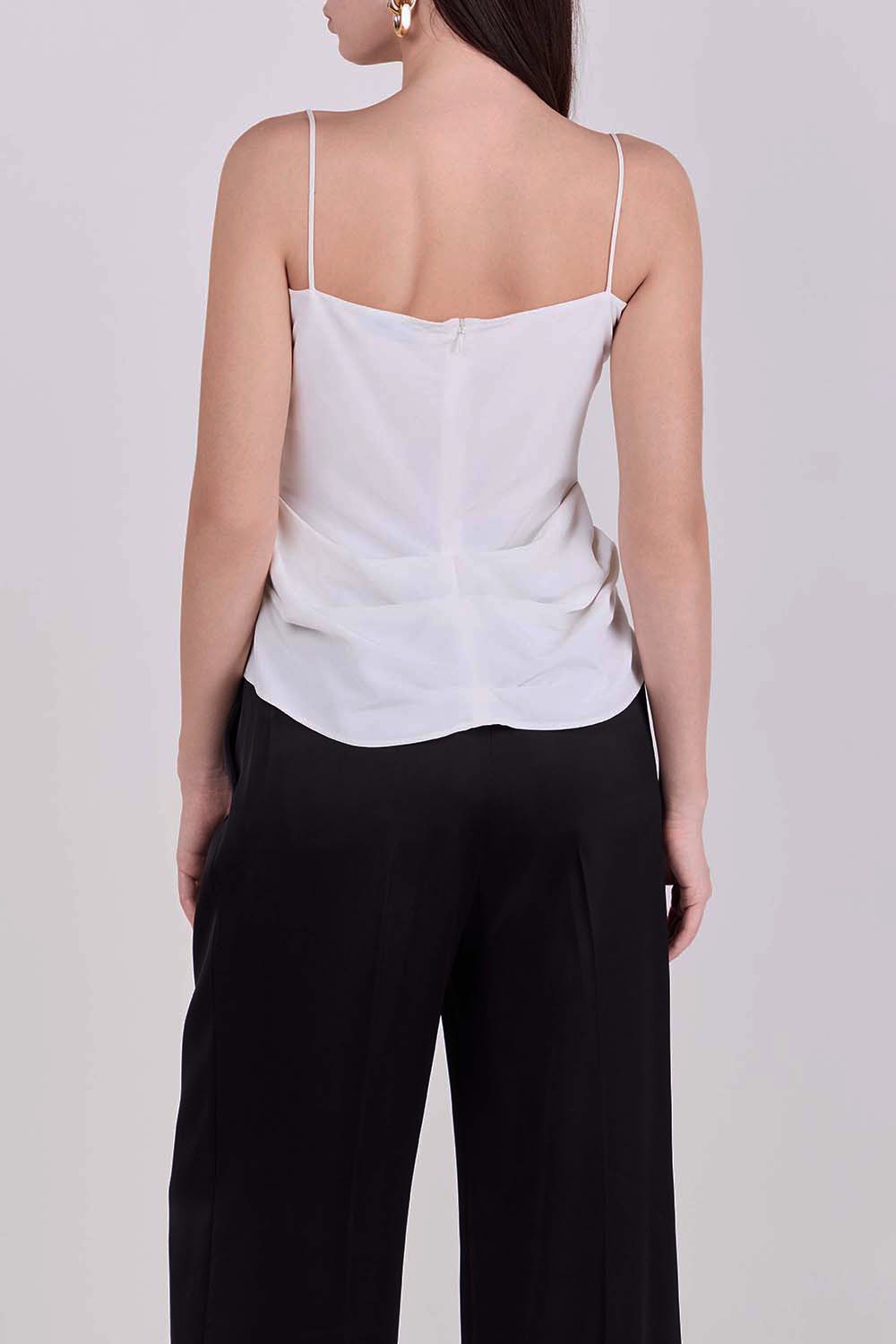 ❤️棉质宽花边收褶吊带上衣！两色 SML