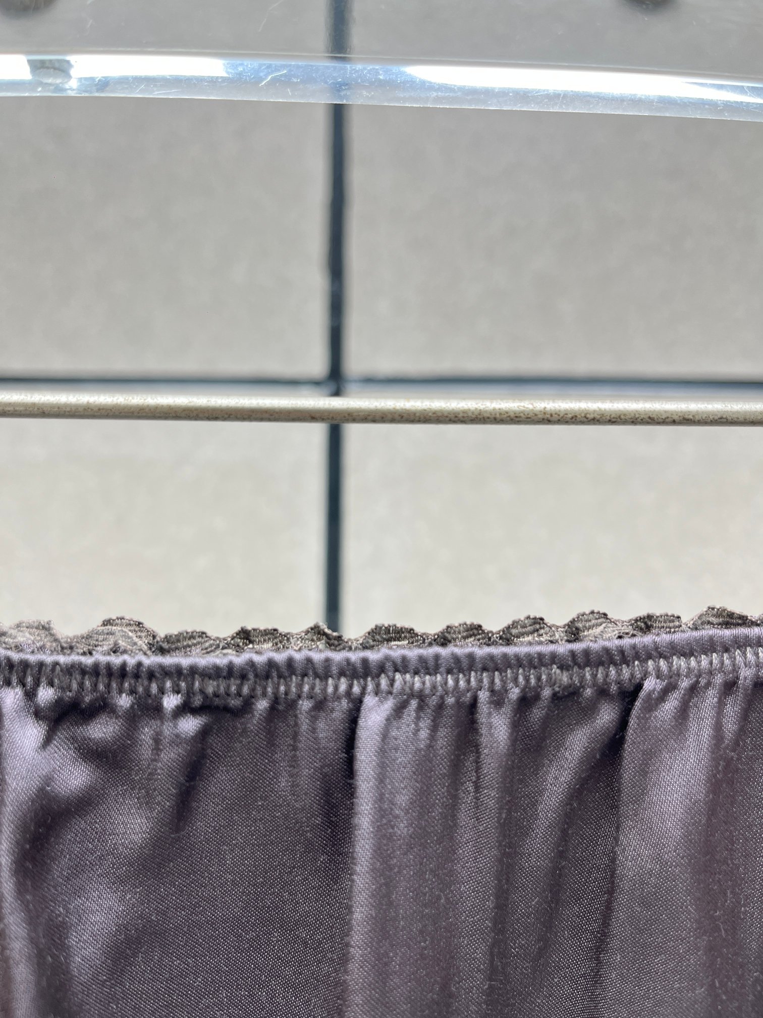 ❤️蕾丝花边半裙！定制染色丝质面料 两色 SML