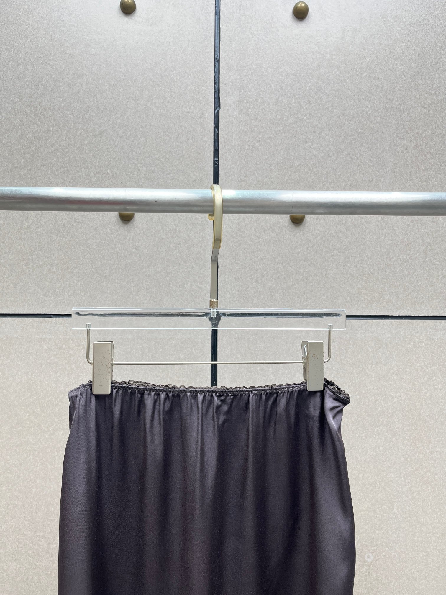 ❤️蕾丝花边半裙！定制染色丝质面料 两色 SML