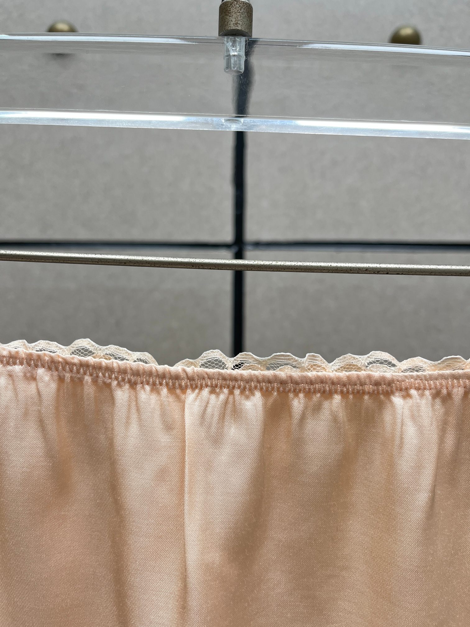 ❤️蕾丝花边半裙！定制染色丝质面料 两色 SML