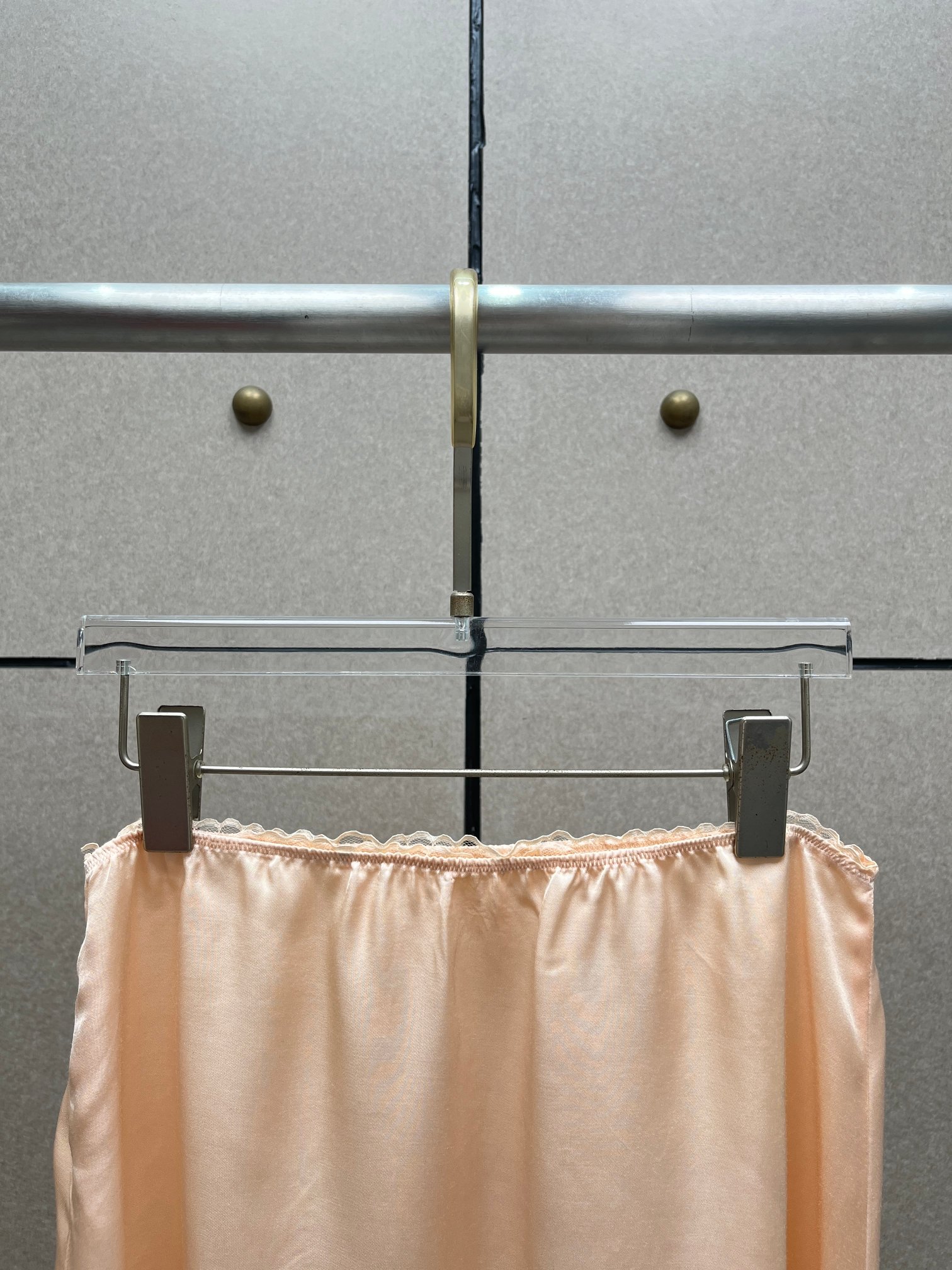 ❤️蕾丝花边半裙！定制染色丝质面料 两色 SML