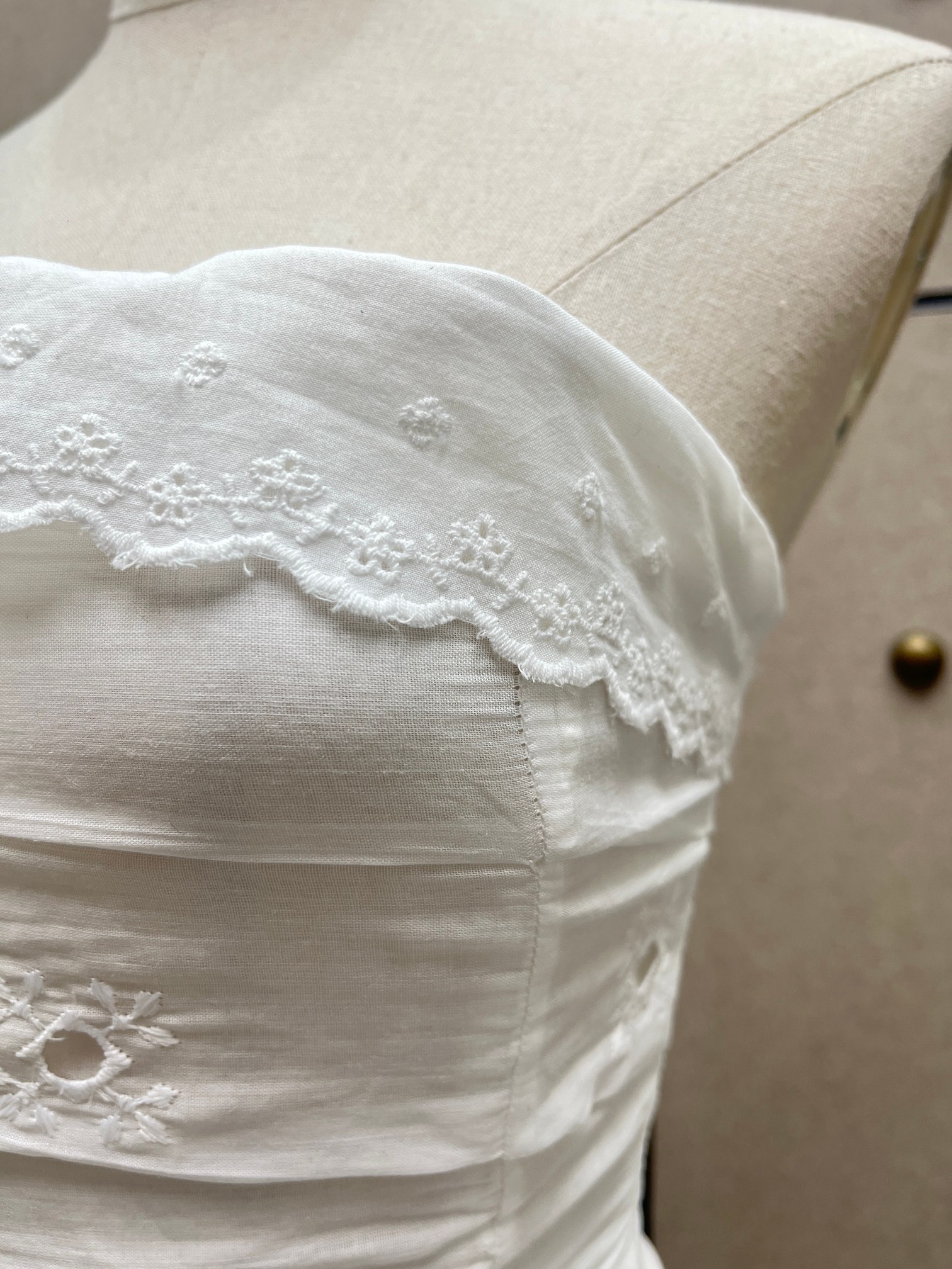 ❤️苎麻刺绣花边上衣！SML