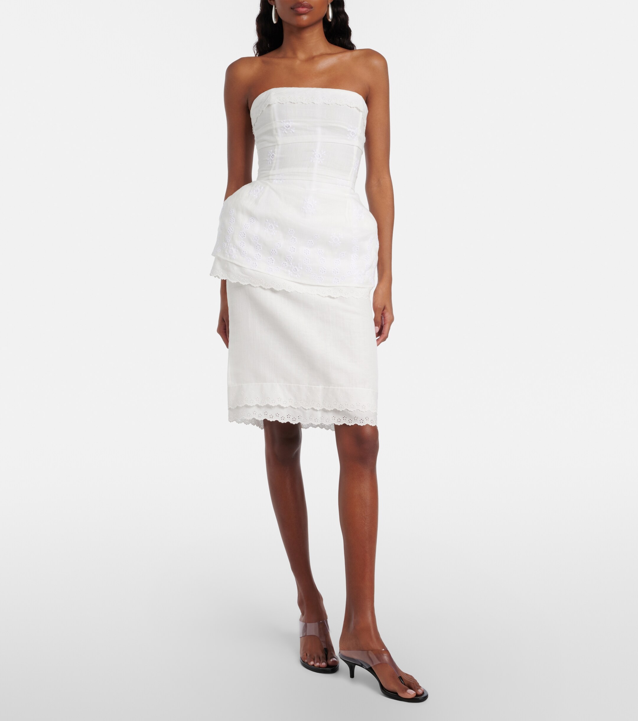 ❤️苎麻刺绣花边半裙！SML