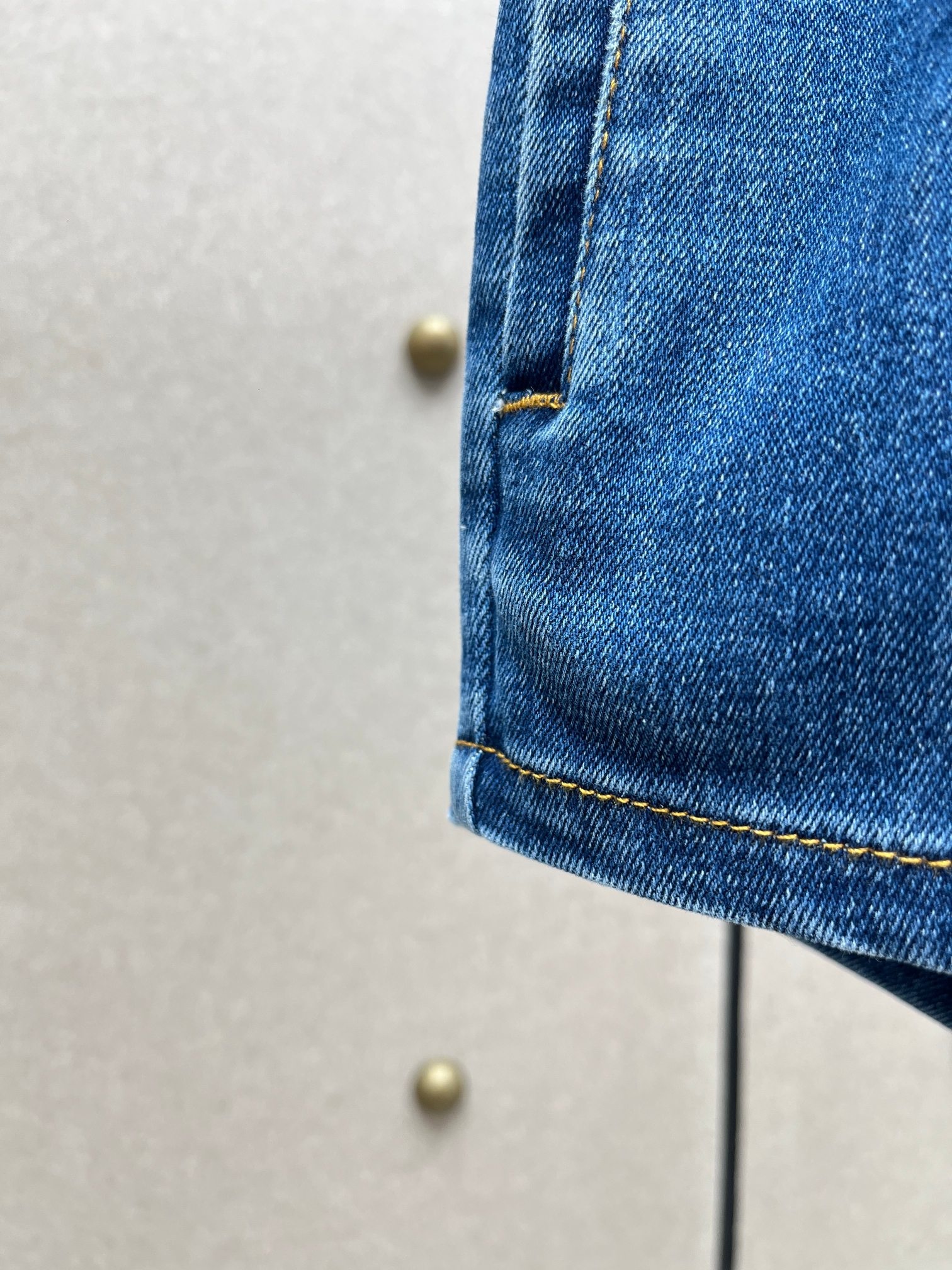 ❤️压褶牛仔短裤！棉 SML