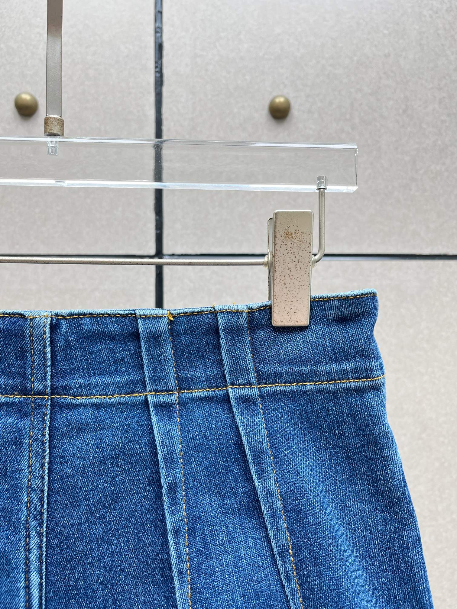 ❤️压褶牛仔短裤！棉 SML