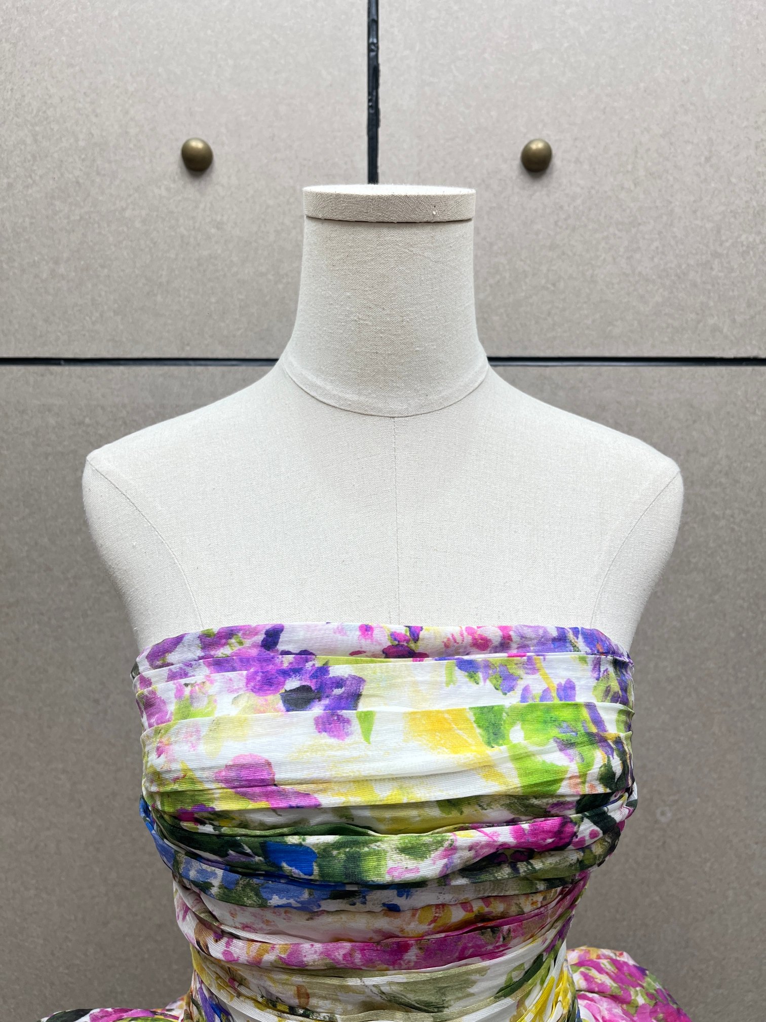 ❤️天丝亚麻混纺印花连衣裙！天丝亚麻 SML