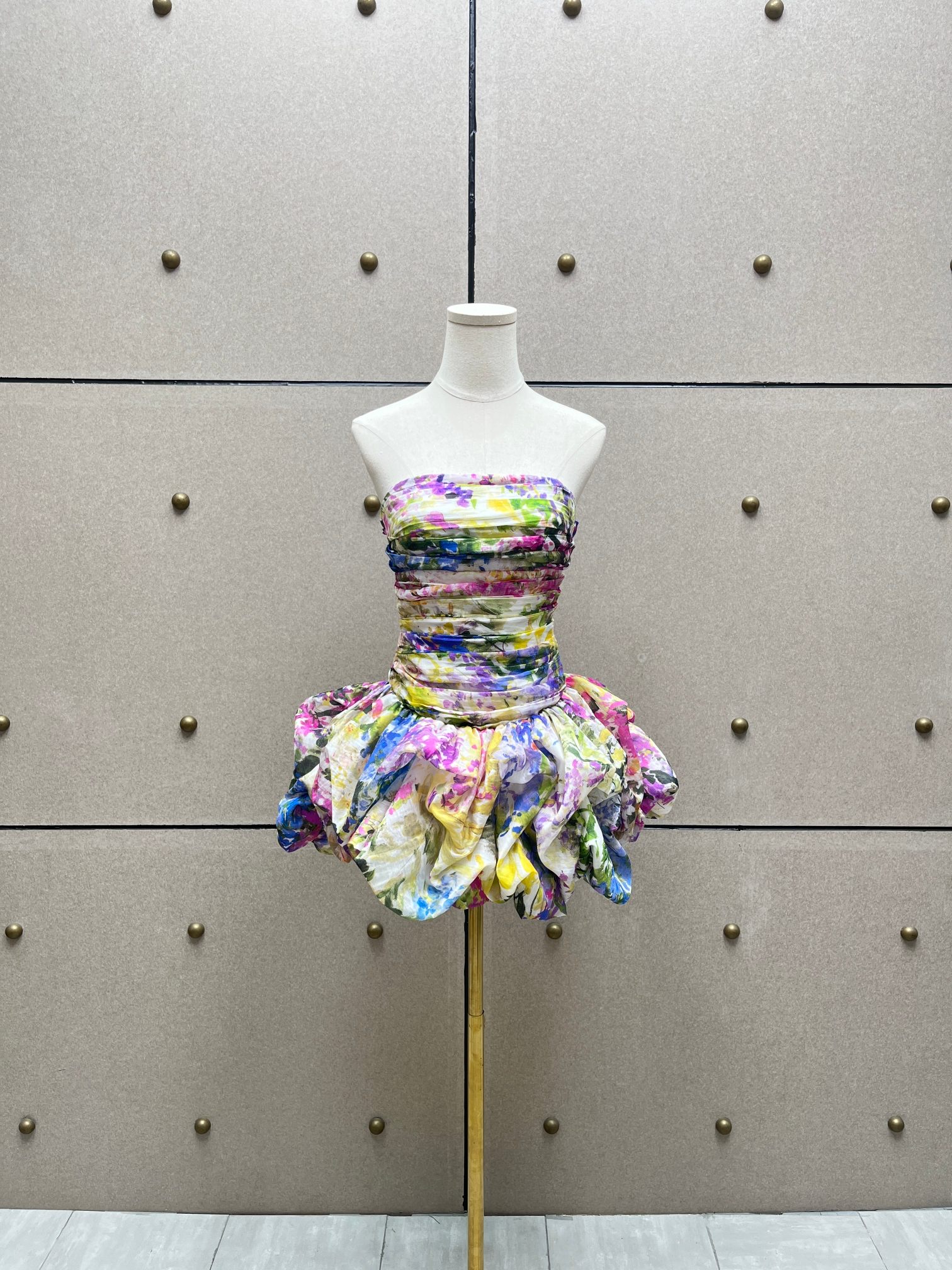 ❤️天丝亚麻混纺印花连衣裙！天丝亚麻 SML