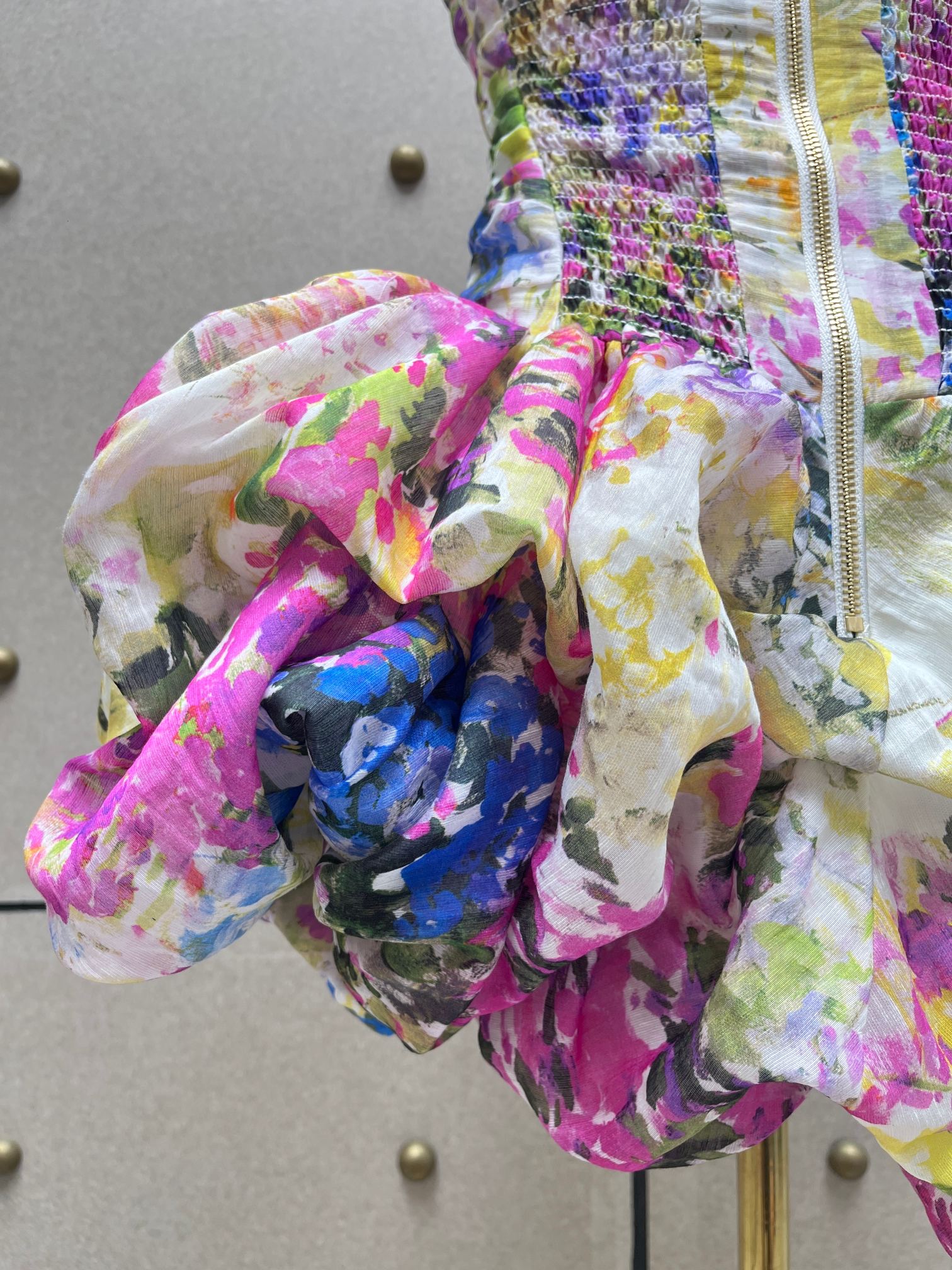 ❤️天丝亚麻混纺印花连衣裙！天丝亚麻 SML