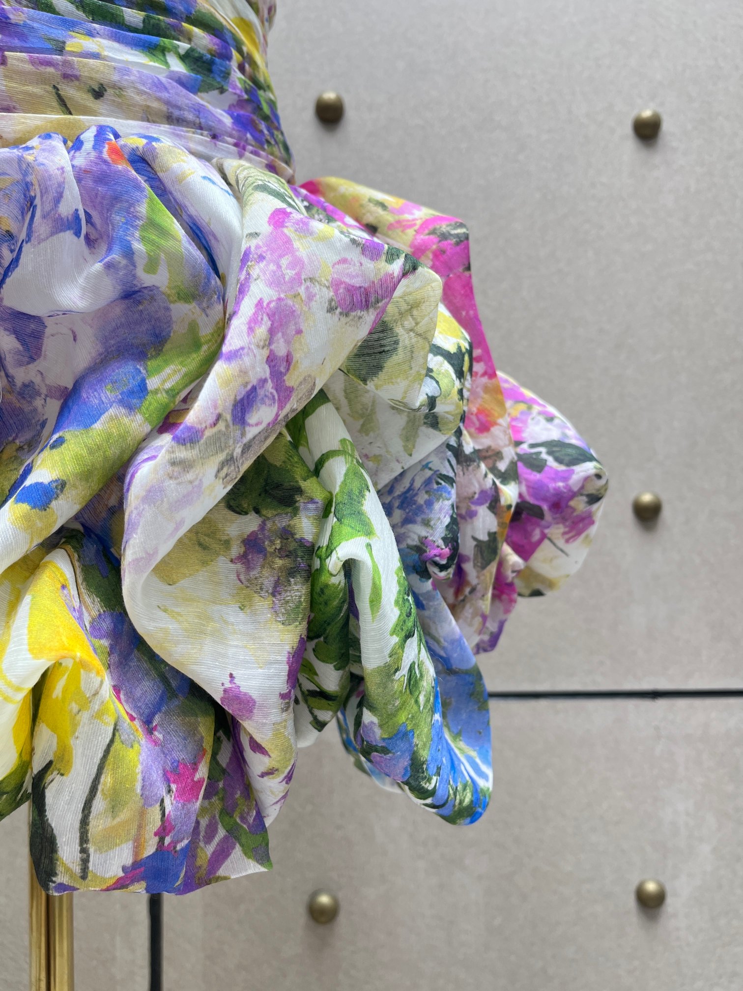 ❤️天丝亚麻混纺印花连衣裙！天丝亚麻 SML