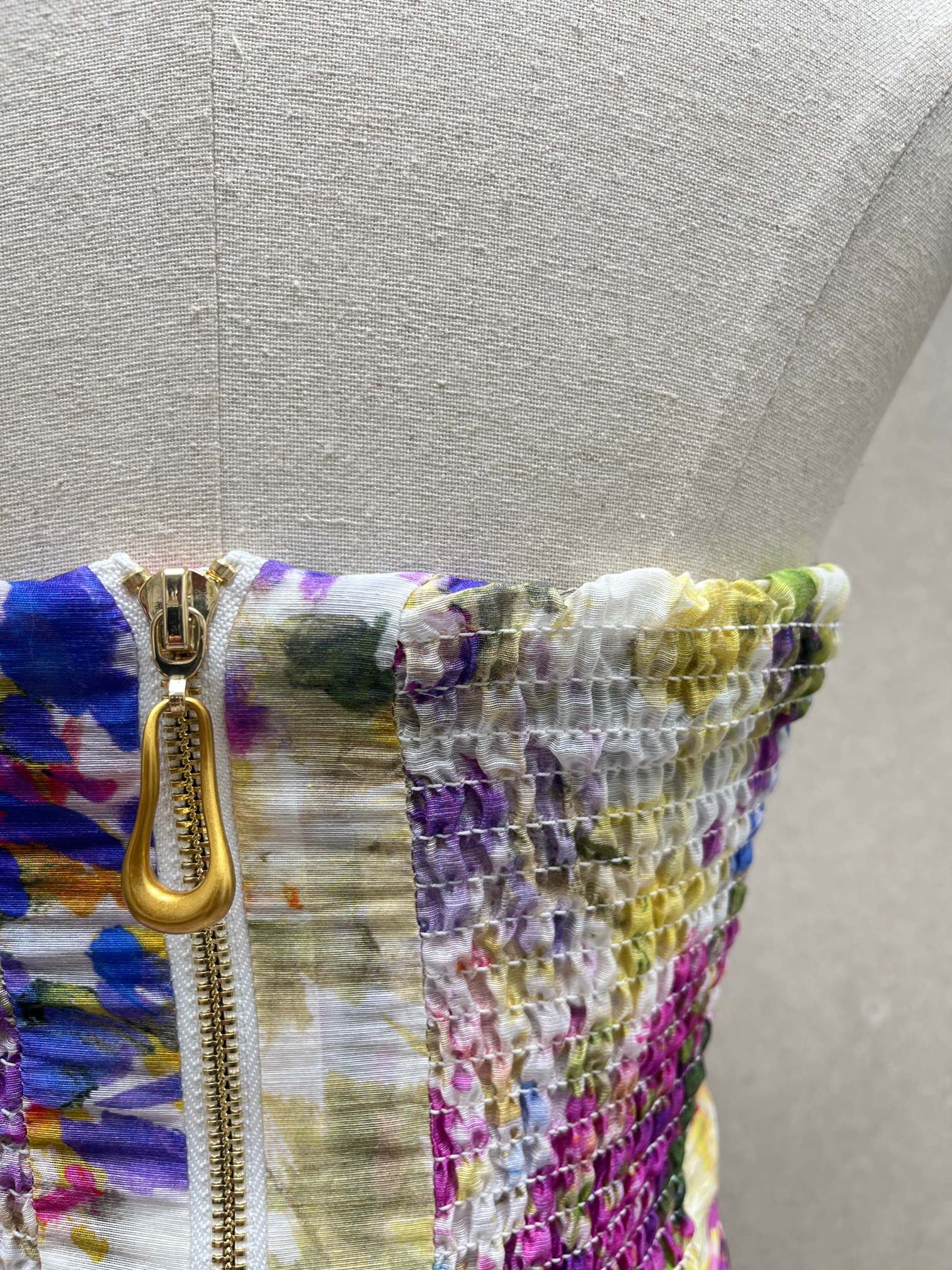 ❤️天丝亚麻混纺印花连衣裙！天丝亚麻 SML