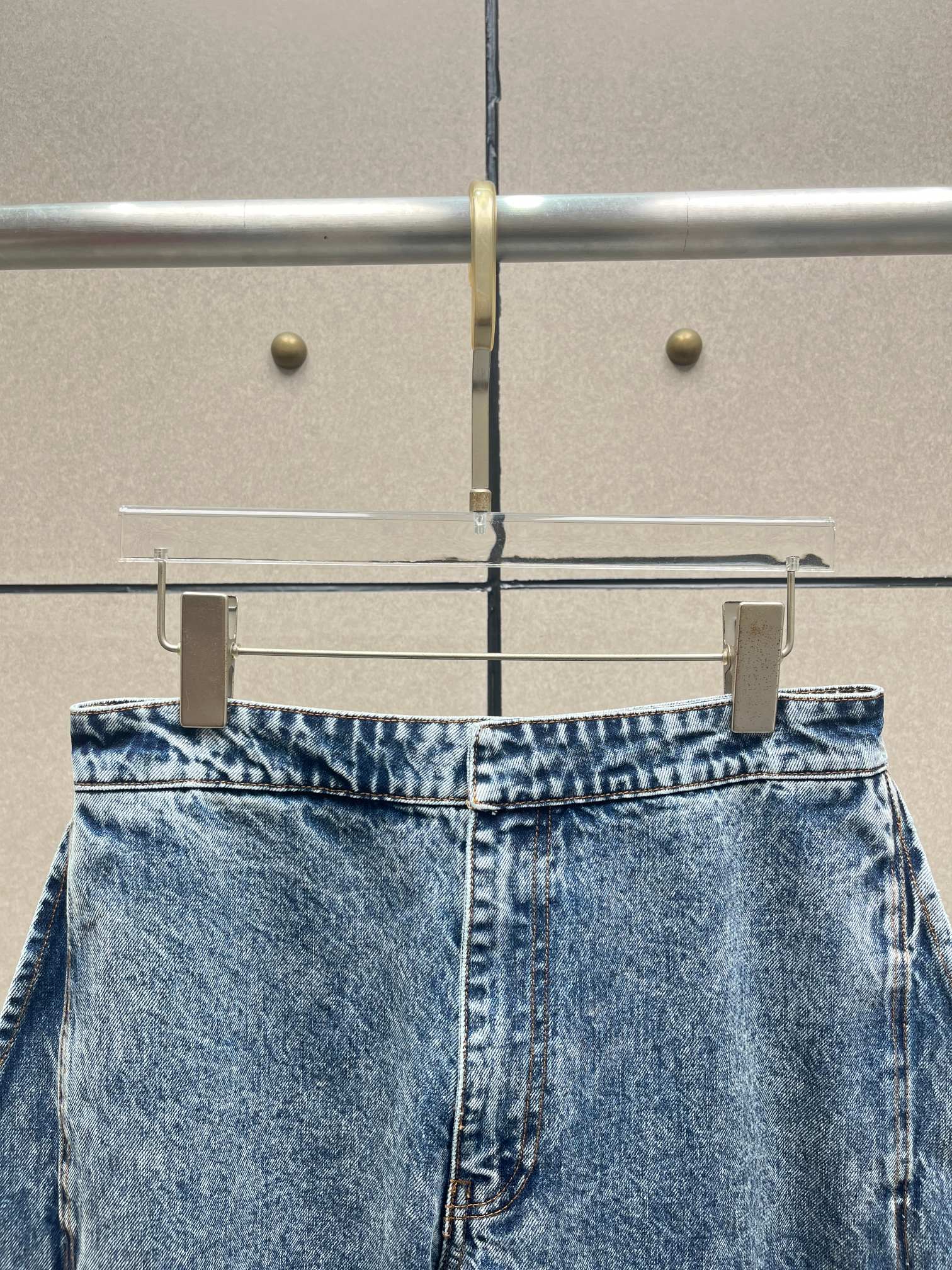 ❤️雪花洗水牛仔裤！棉 SML