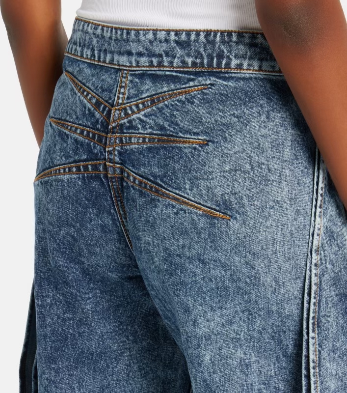 ❤️雪花洗水牛仔裤！棉 SML