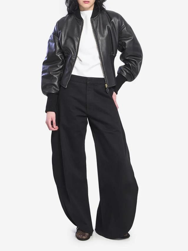 ❤️黑色牛仔裤！棉 SML