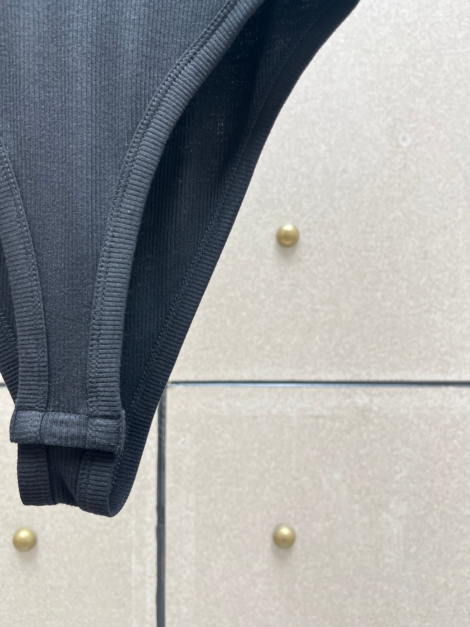 ❤️肩部打纽螺纹连体衣！薄黏胶针织面料 两色 SML