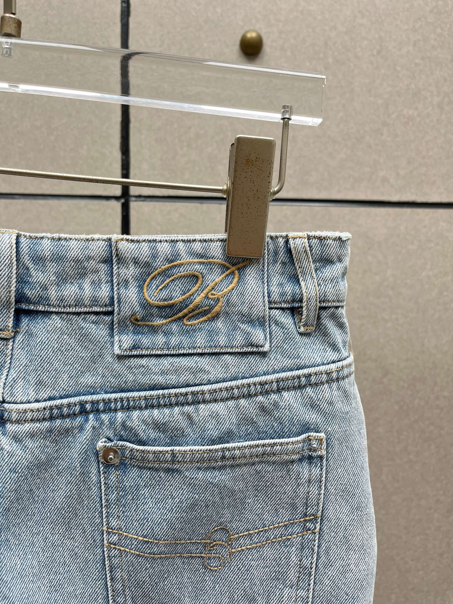 ❤️不对称毛须牛仔短裤！棉 SML